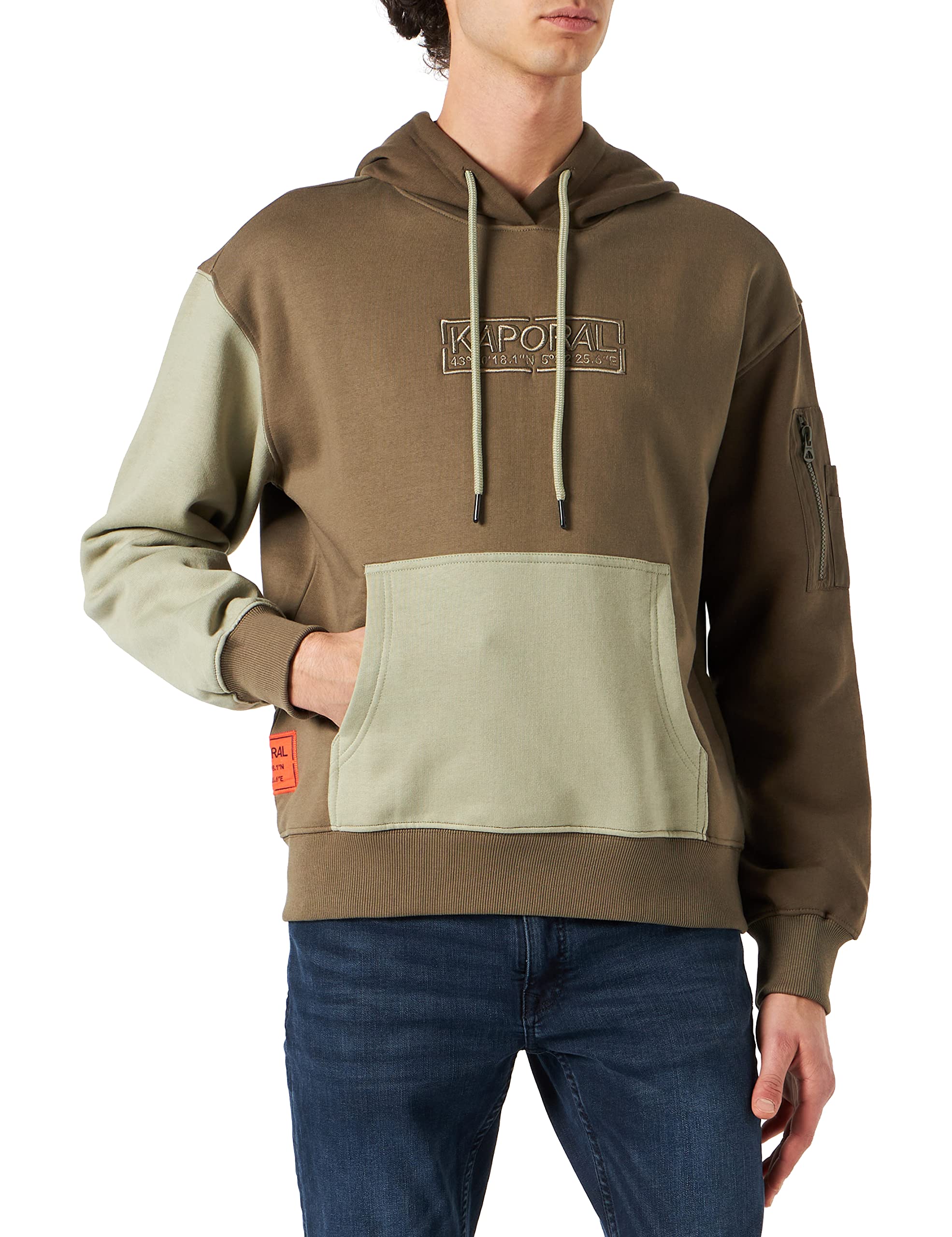 KaporalMen's BAZZ Sweatshirt-Colour Khaki-Size XL