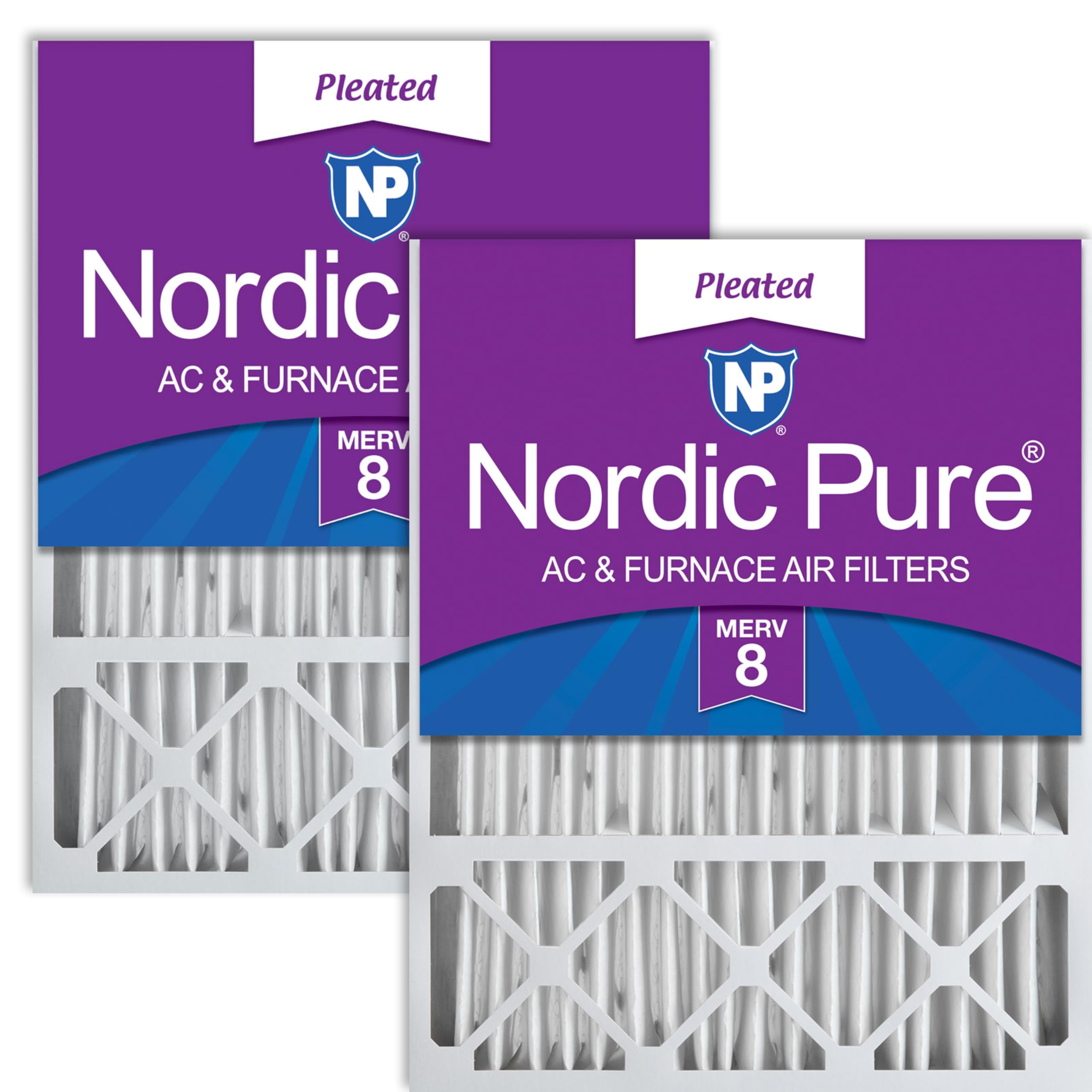 Nordic Pure 20x25x5 Honeywell Lennox Replacement MERV 8 Air Filters