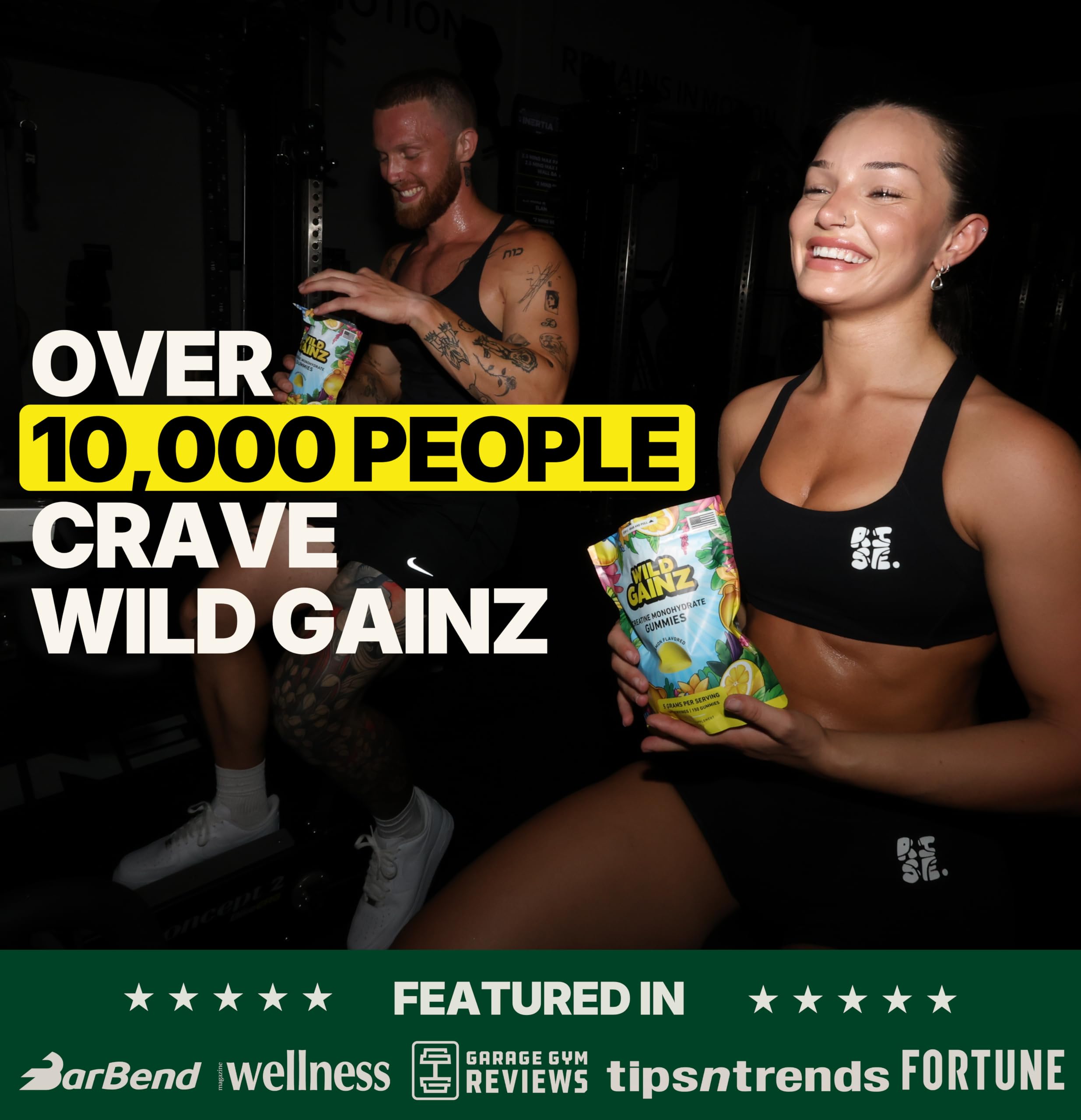 Sugar Free Creatine Gummies for Men & Women, Strawberry — Amazon image 7