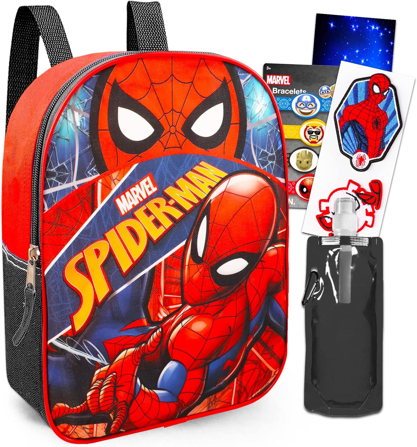 Spiderman Mini Backpack Set Bundle with 11" Spiderman
