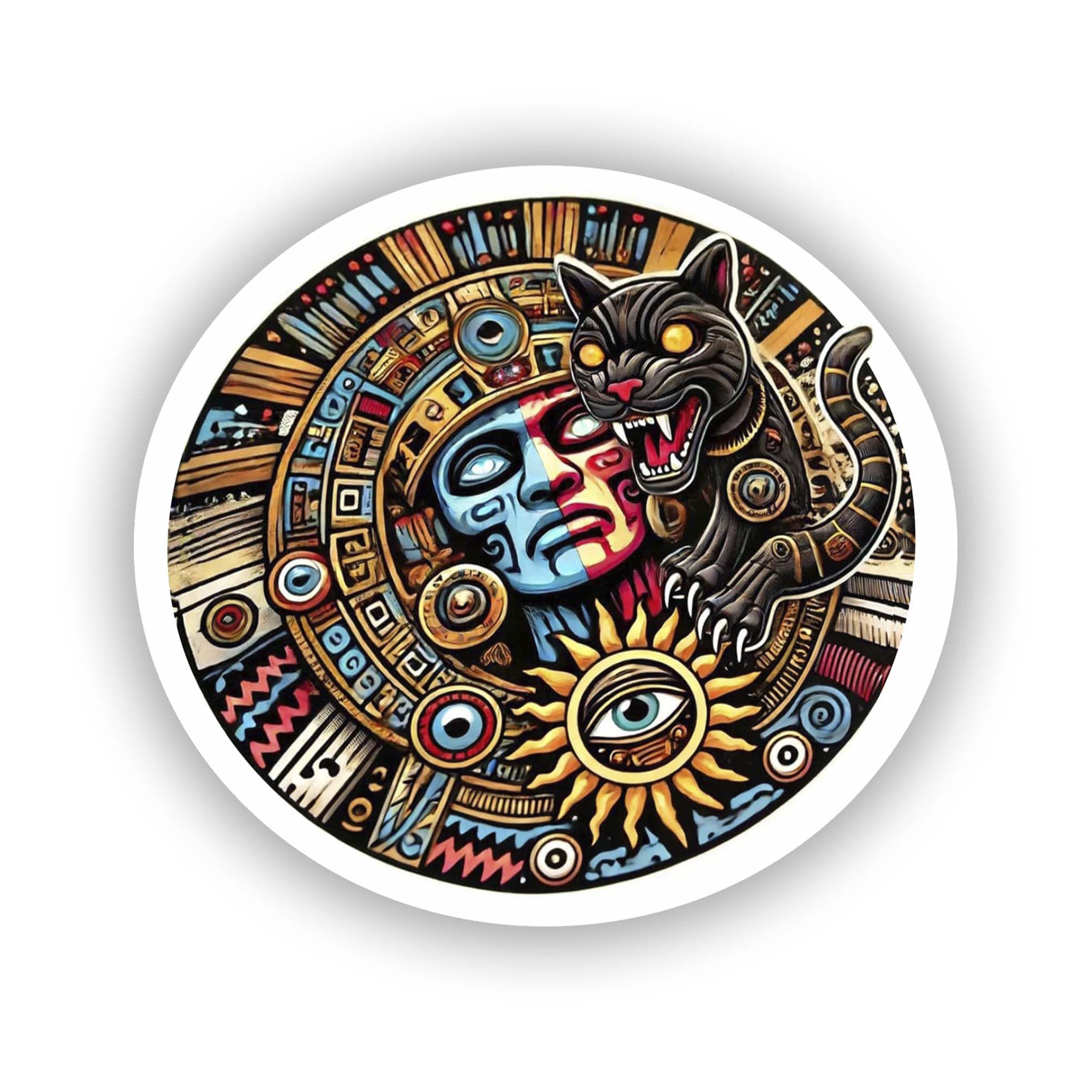 Amazon.com - Aztec Tezcatlipoca God Sticker - Bold Design with