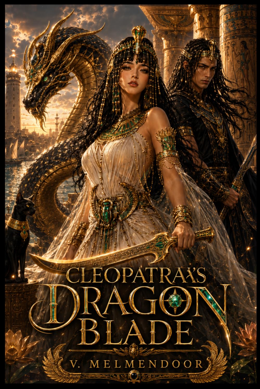 Cleopatra’s Dragon Blade: A Cozy Romantasy LitRPG Adventure in Ancient Egypt with Dragon Magic, Found Family, and a Time-Lost Assassin