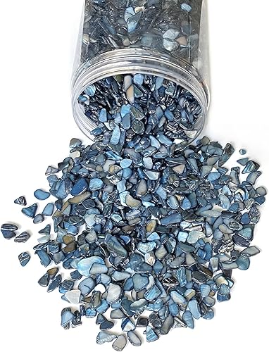 Miniatura 3 de Yew & Tulip Mosaicos irregulares de madreperla y conchas trituradas naturales, fragmentos de nácar morado de 32 onzas (2 libras) para manualidades,