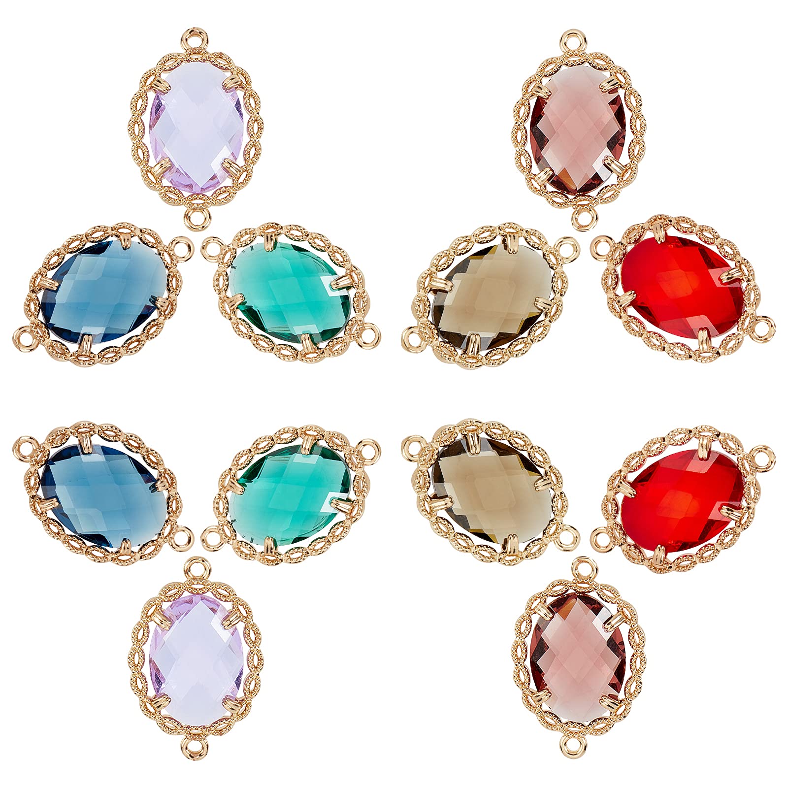 SUNNYCLUE 1 Scatola 6 Colori Vetro Trasparente Collegamenti Connettori