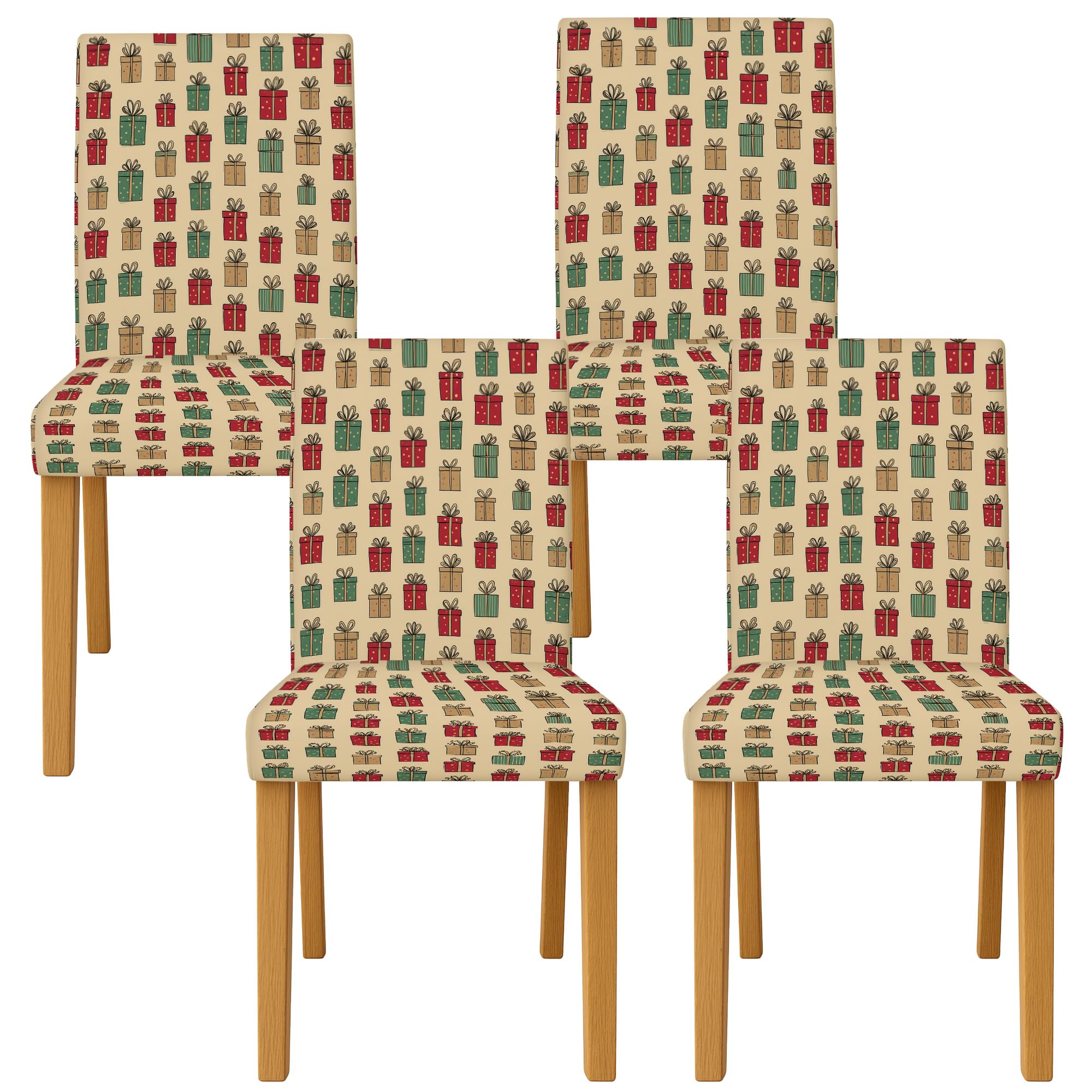 Housse de chaise de salle à manger extensible lot de 4 pour décoration