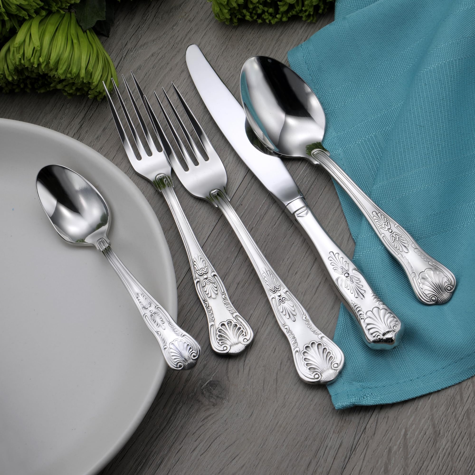 Amazon.com | Liberty Tabletop Sheffield 20 Piece Flatware Set