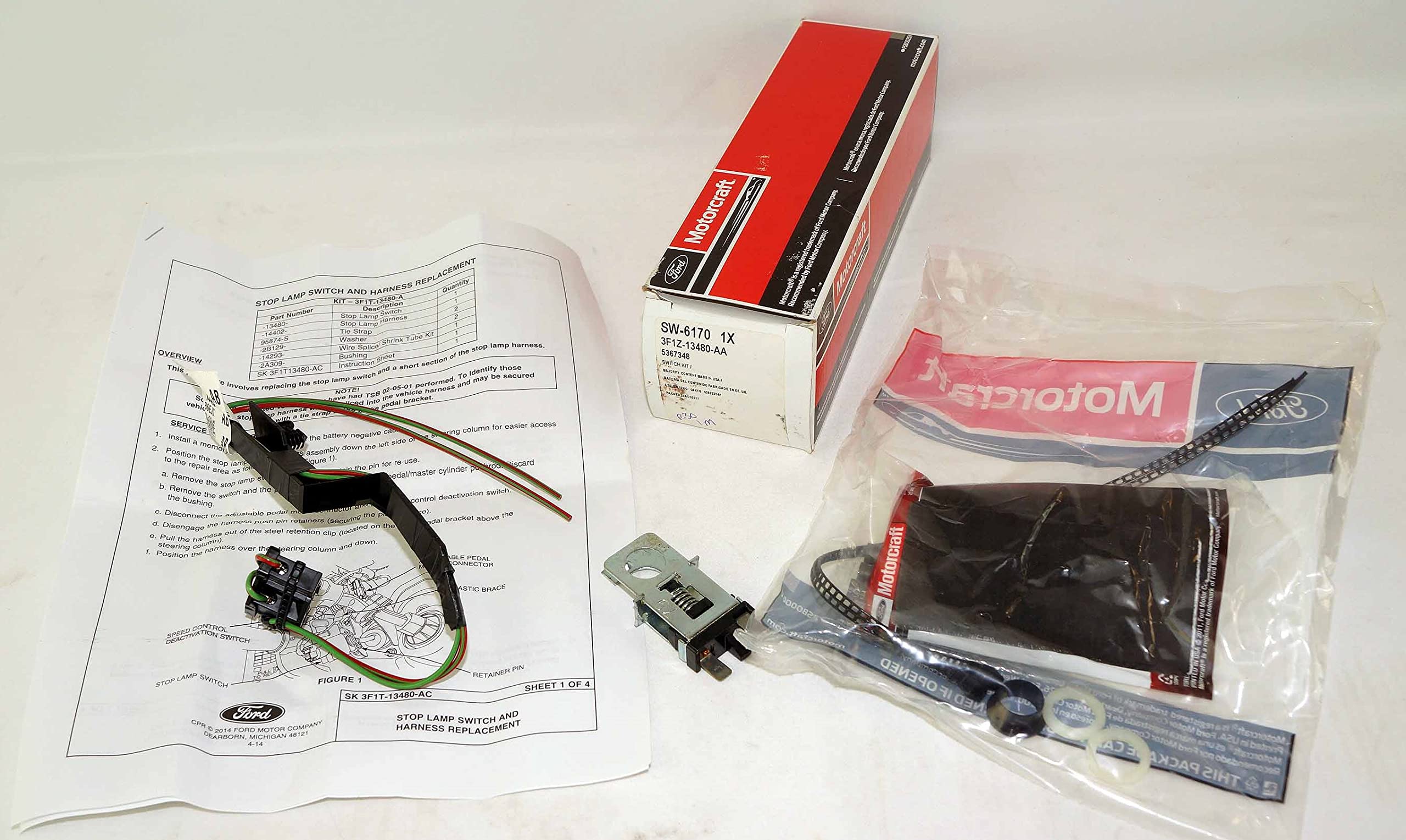Amazon.com: Ford 3F1Z-13480-AA, Brake Light Switch : Automotive