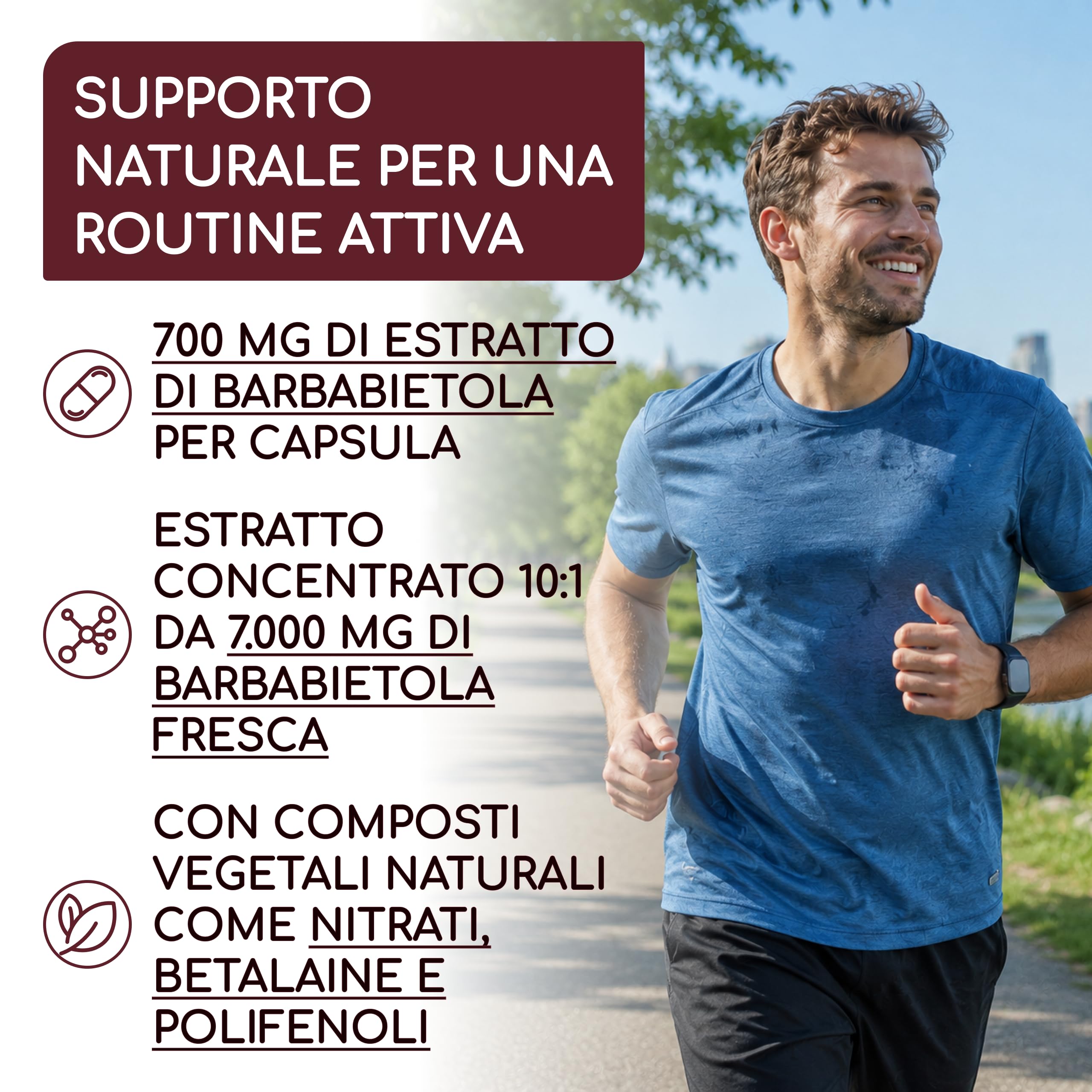 Barbabietola Rossa 14.000 mg al Giorno - 240 Capsule, fino a 8 mesi di fornitura - Barbabietola Rossa Integratore, Estratto 10:1 - Supporto all’Ossido Nitrico - Vegano, Senza Stearato di Magnesio