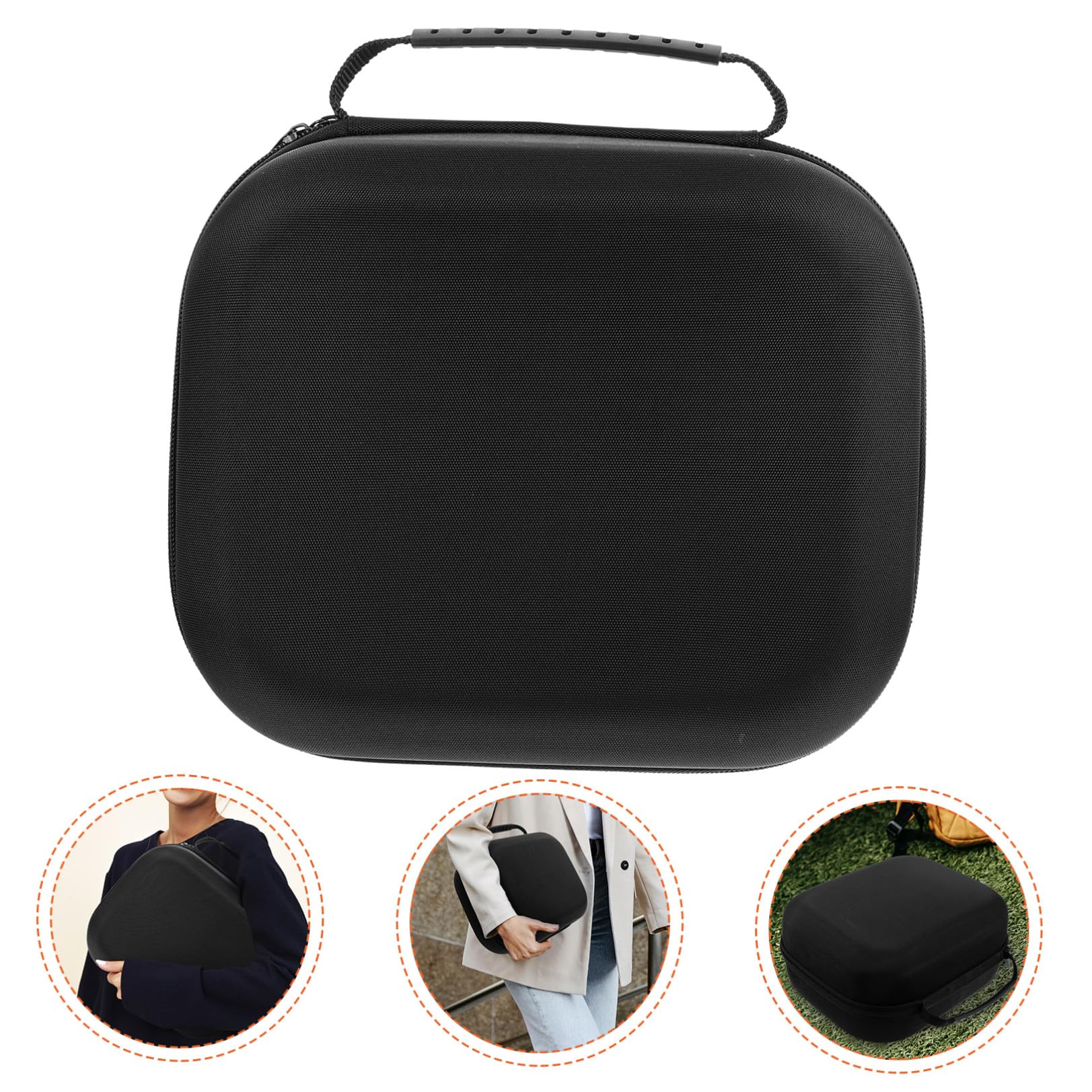 Custodia Protettiva VR Glasses in EVA Rigido Nero con Zip Borsa Compatta Antigraffio per Realtà Virtuale per Viaggi e Uso Quotidiano