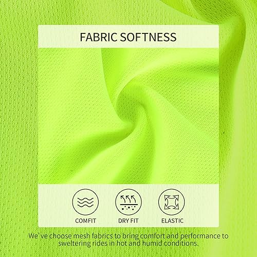 Miniatura 2 de BERGRISAR Camisetas básicas de ciclismo para hombre manga corta para bicicleta de montaña con bolsillos con cremallera