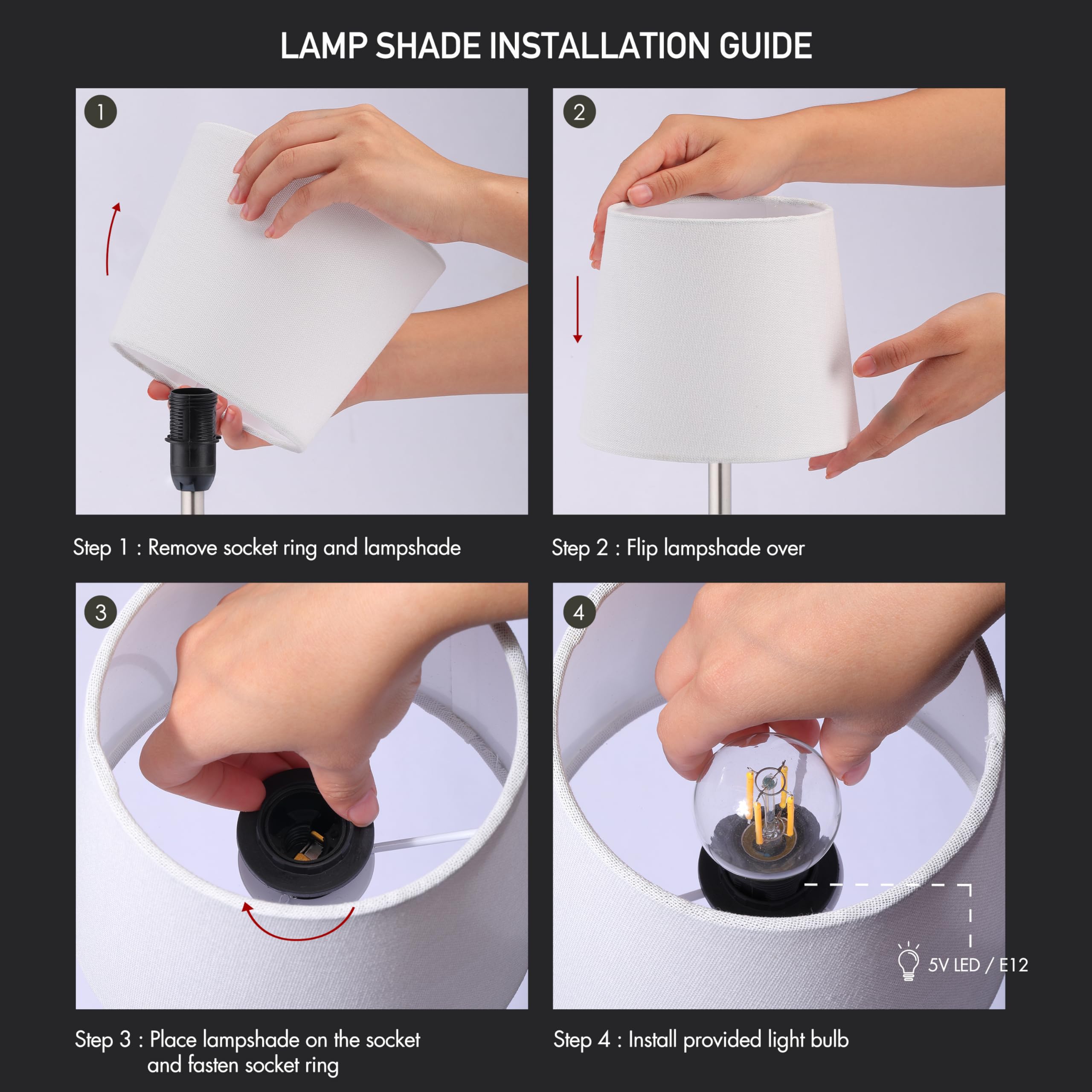 O'Bright Seraph Mini Kabellose LED Tischlampe mit Dimmer, eingebauter wiederaufladbarer Akku, Helligkeit 3 Stufen, Tischlampe für Terrasse, Nachtlampe, Nachtlicht