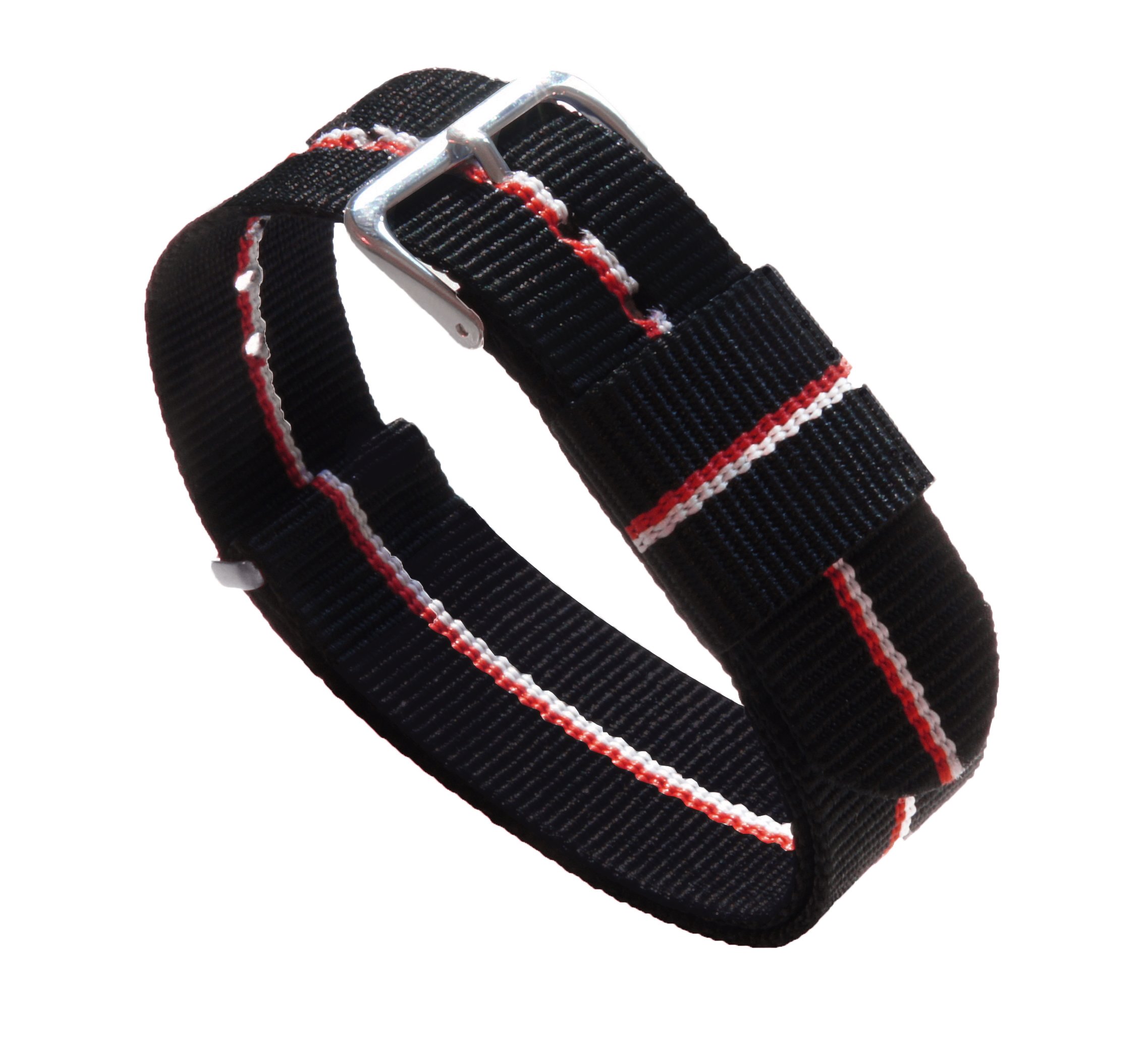 BARTON WATCH BANDS - Ballistic Nylon NATO® Style Straps - Choice of Color, Length & Width (18mm, 20mm, 22mm or 24mm) — view 18
