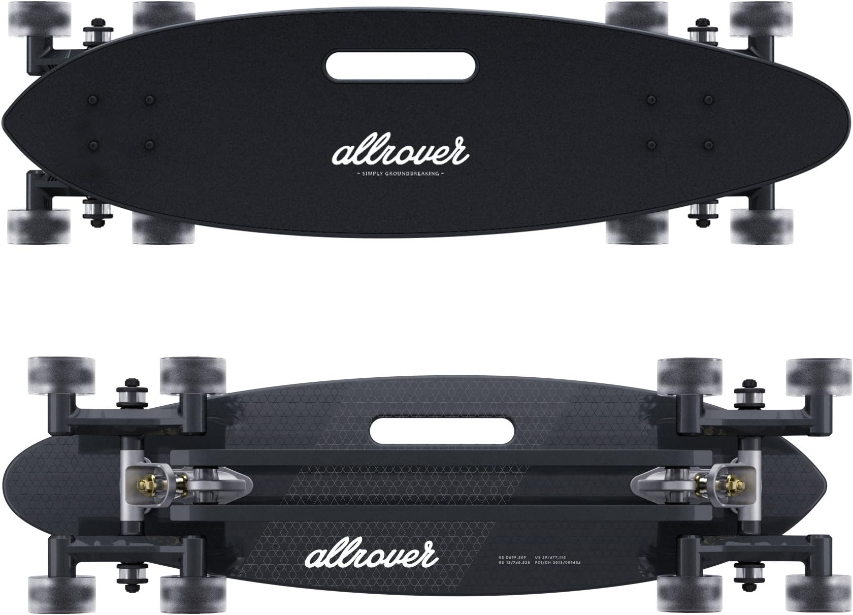 Allrover Stair-Rover Longboard - Perfect Skateboard for City Surfing Over Any Obstacle