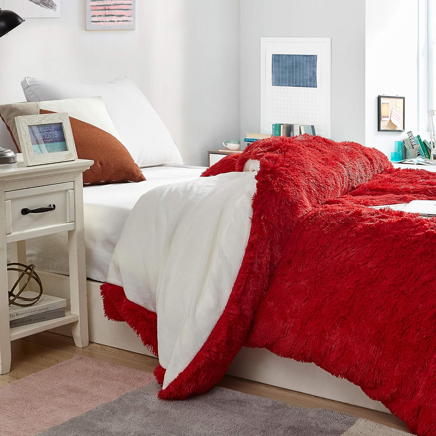 Byourbed are You Kidding? - Coma Inducer King Duvet Cover - Red/White : Home & Kitchen