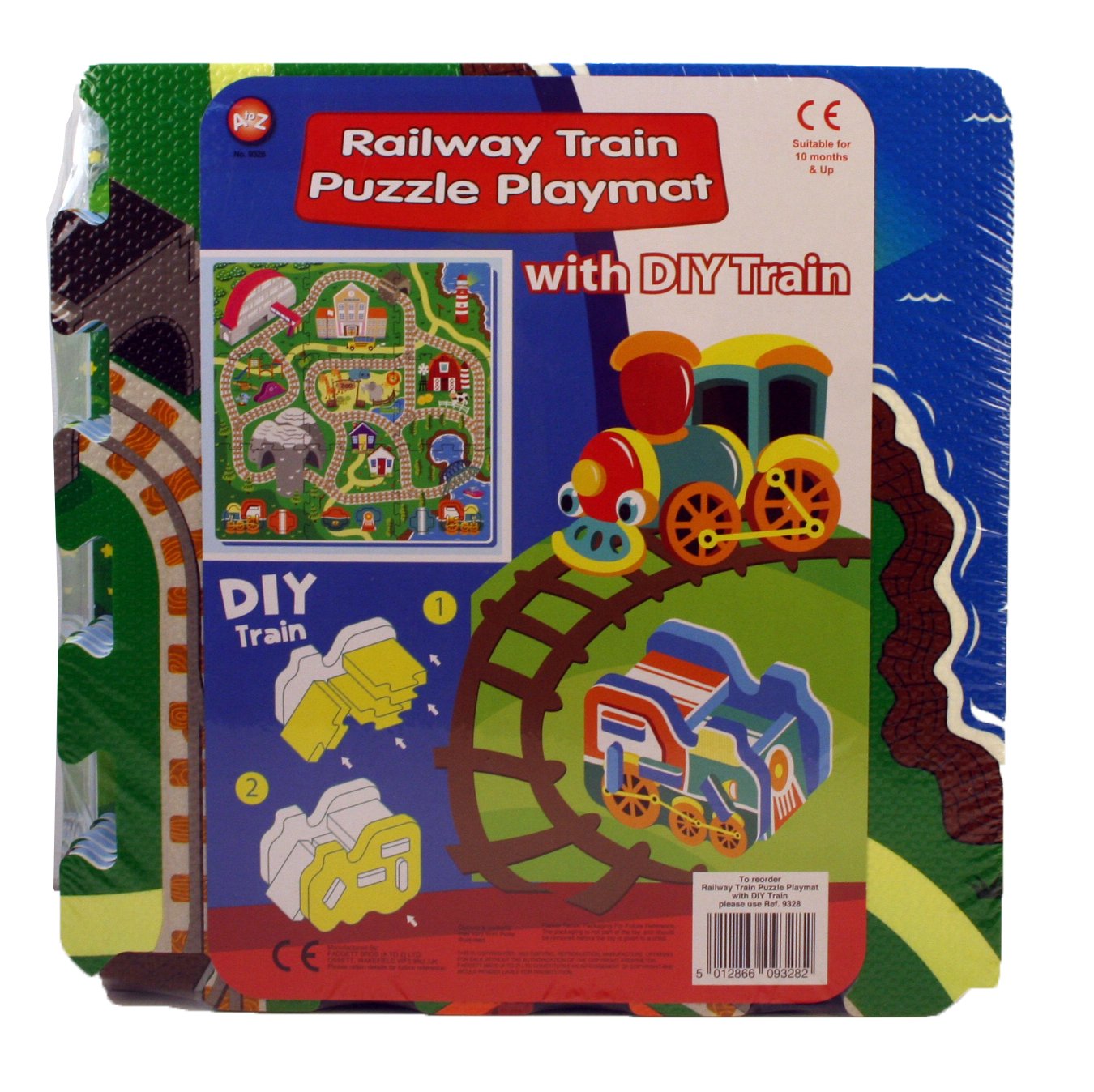 A to Z 09328 Railway Puzzle Play Mat with DIY Train