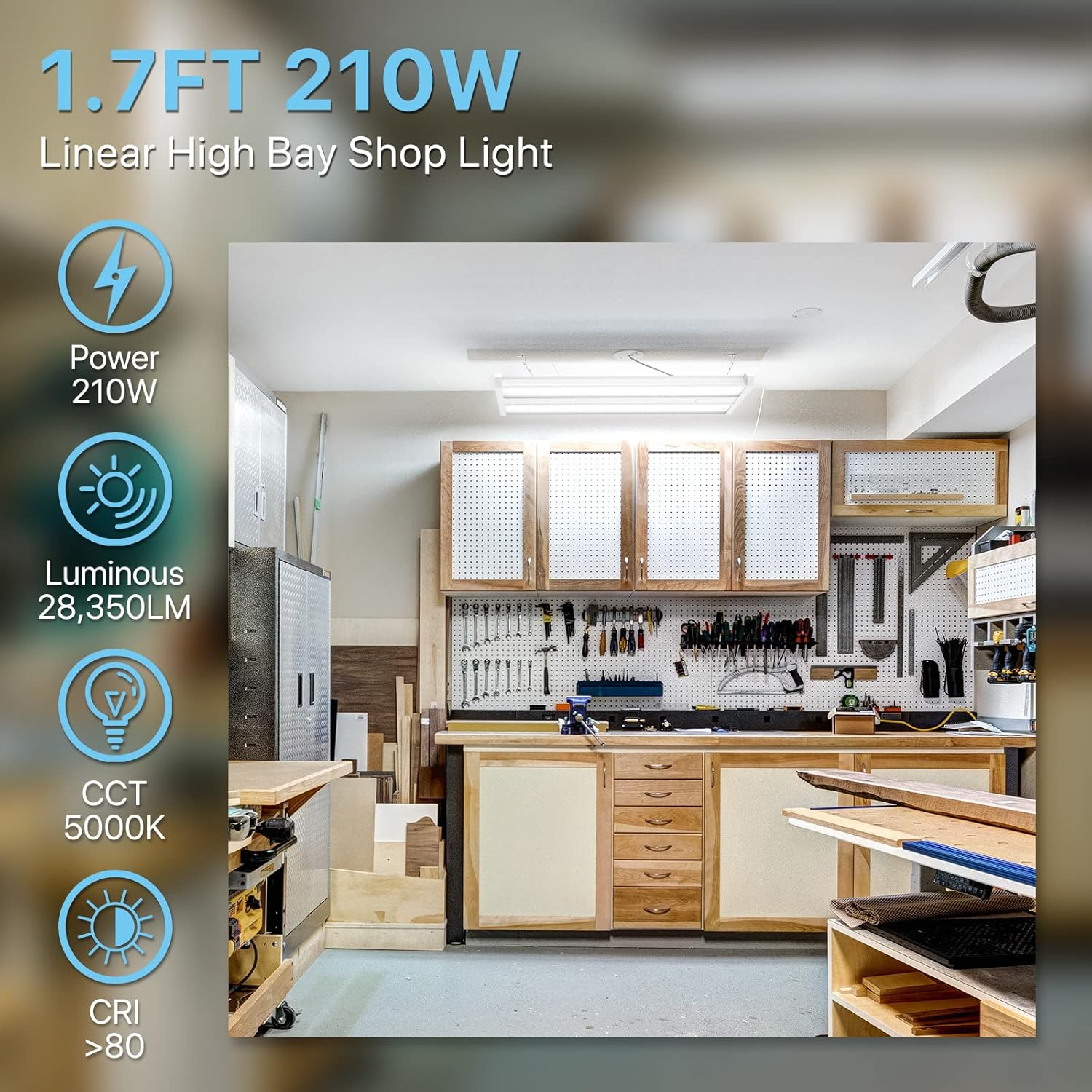 Buy HYPERLITE Led Linear High Bay Light 210W 28350LM（135lm/w,110V UL