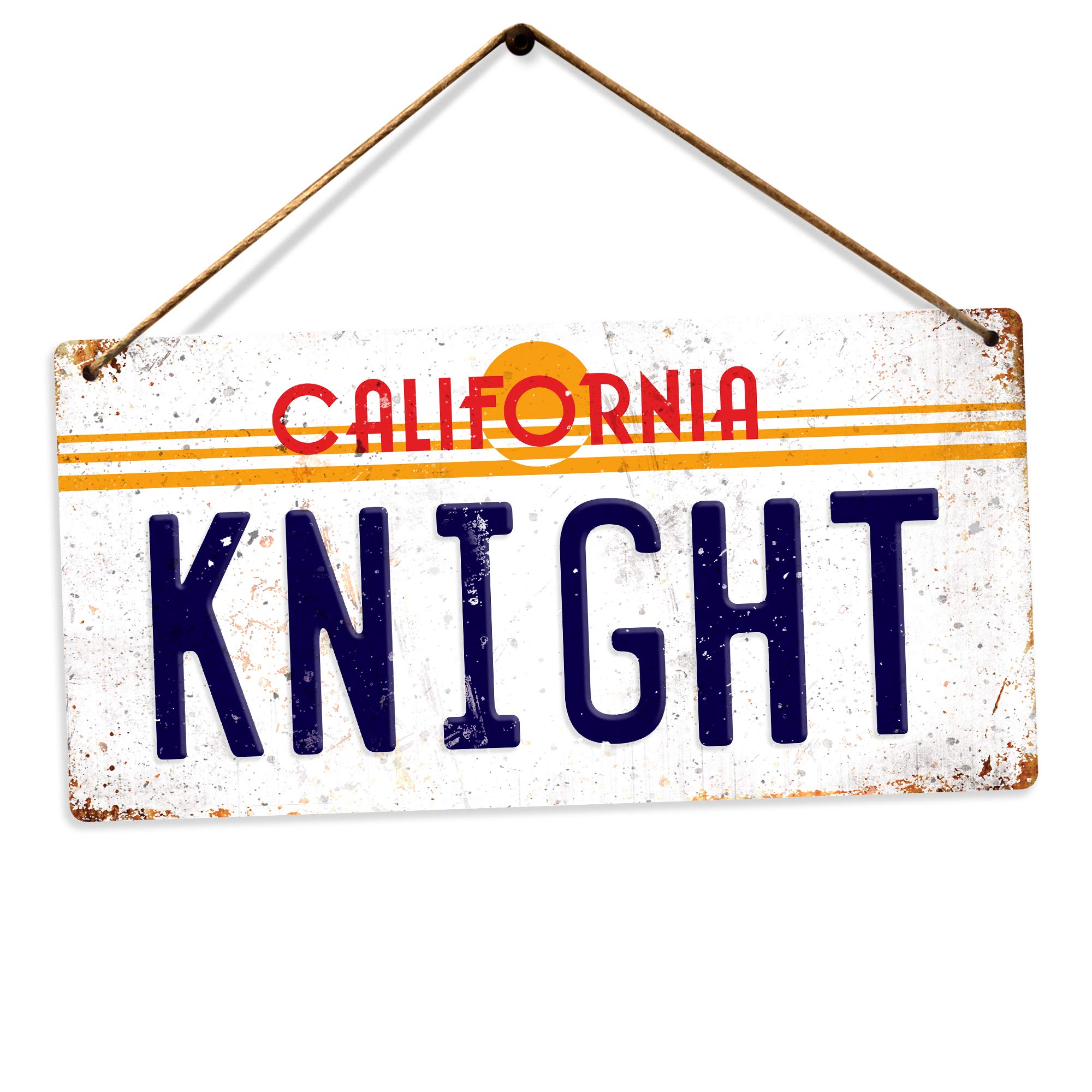 Knight Rider Numberplate – Twine | Printed Metal Wall Sign Plaque
