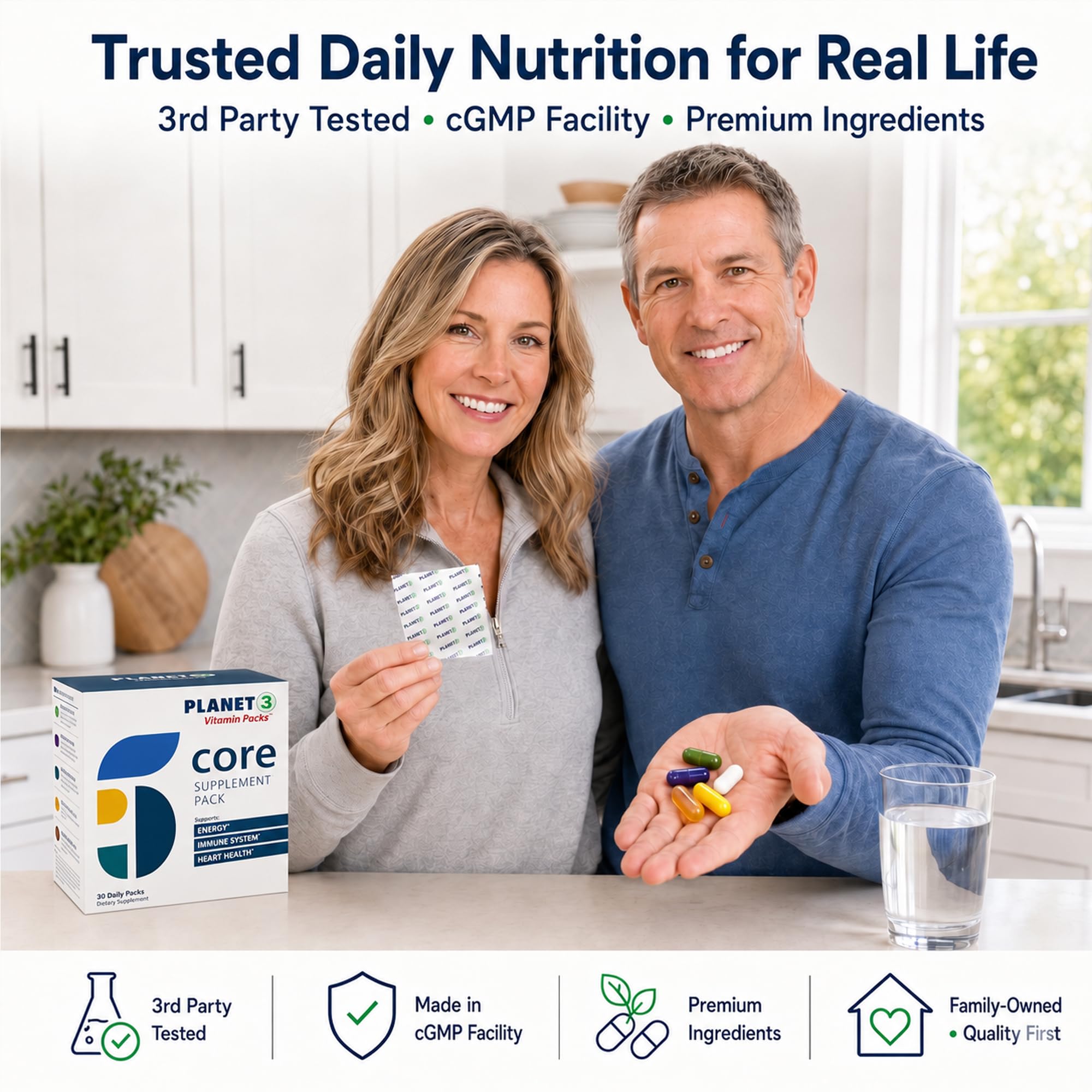 Daily Vitamin Packs for Men & Women – Immune, Energy & Heart Support with Vitamin D3, Omega-3, Probiotics, Methyl B12 & Vitamin C – Multivitamin with Lutein – Planet 3 Vitamin Packs, 30 Packets — Amazon image 8