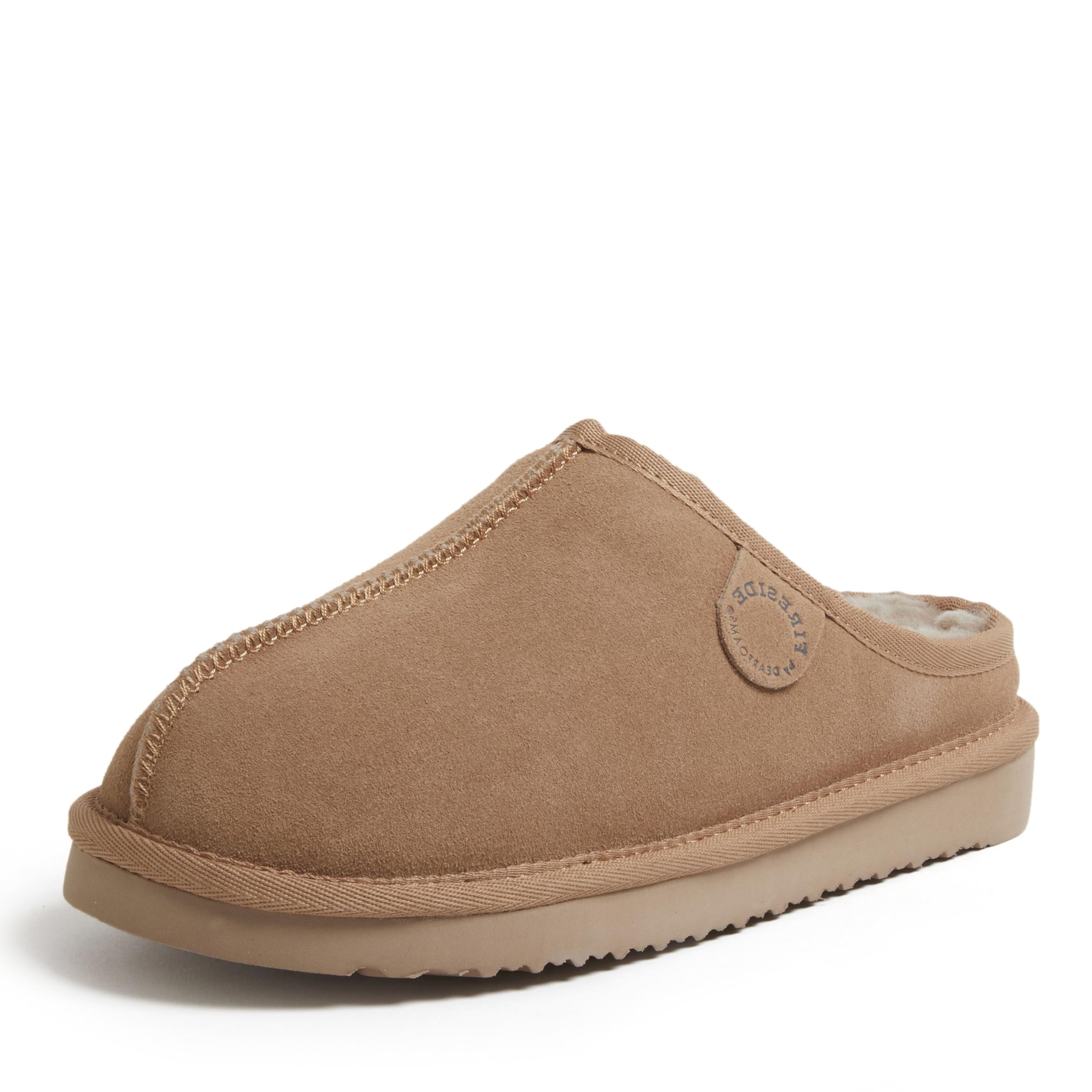 Fireside by Dearfoams Women's Greta Shearling Indoor/Outdoor Clog Slipper