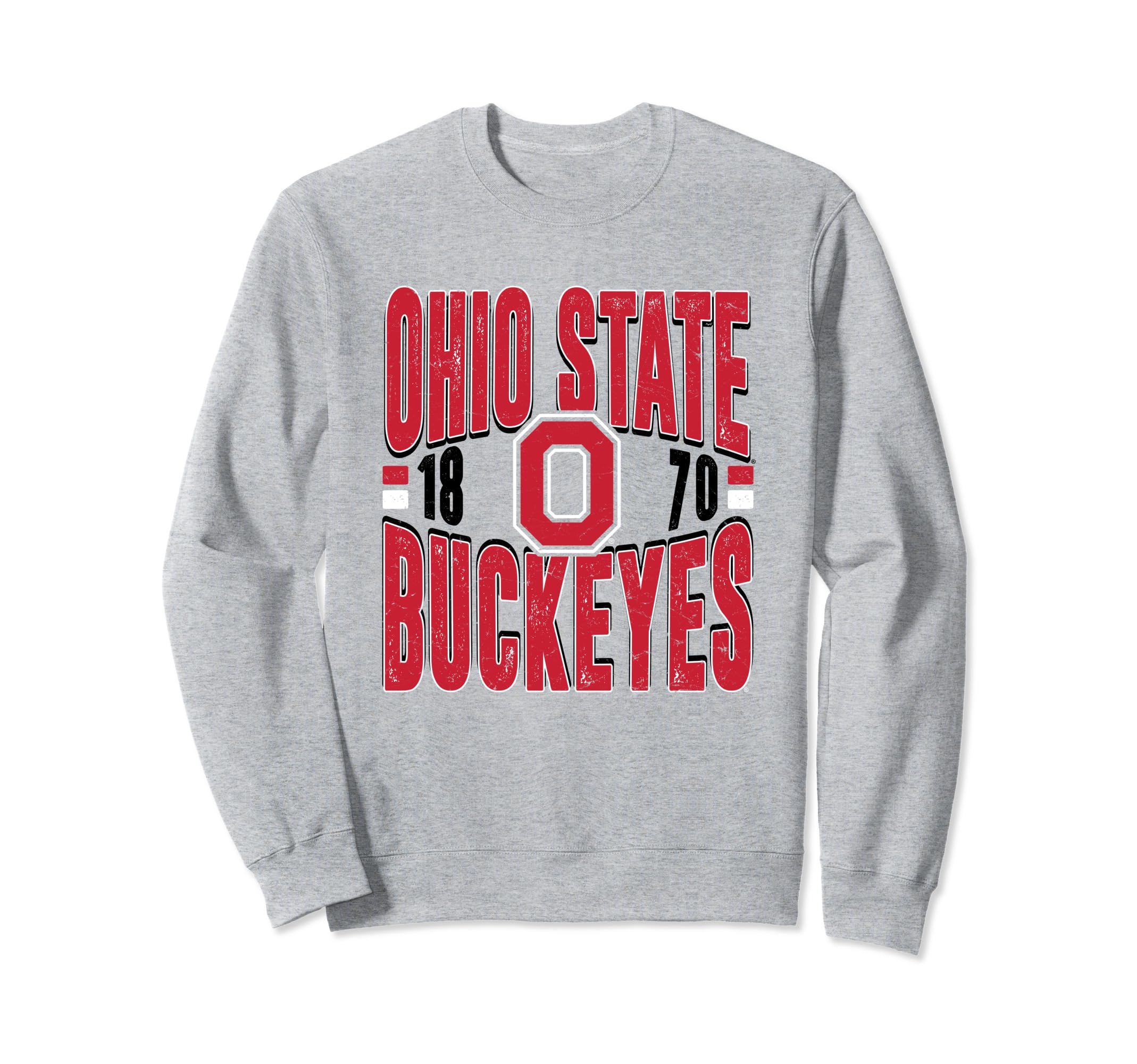 Ohio State Buckeyes Vintage 90's Retro Gray Sweatshirt