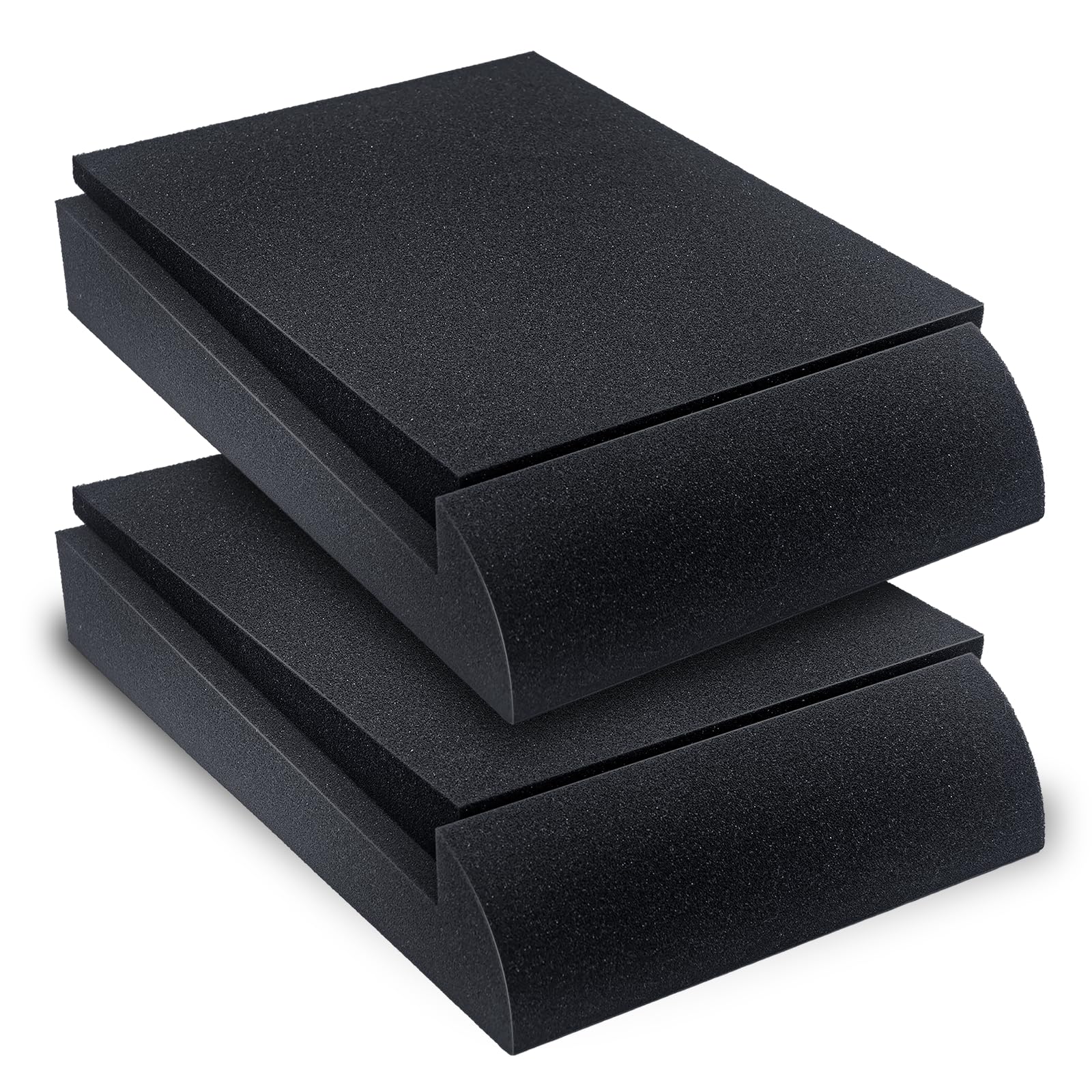Studio Monitor Sound Isolation Pads for Speakers 5" High-Density Speaker Foam Pads That Prevents Vibrations Angled Speaker Riser - Acoustic Speaker Isolation Pad for Floor, Desktop