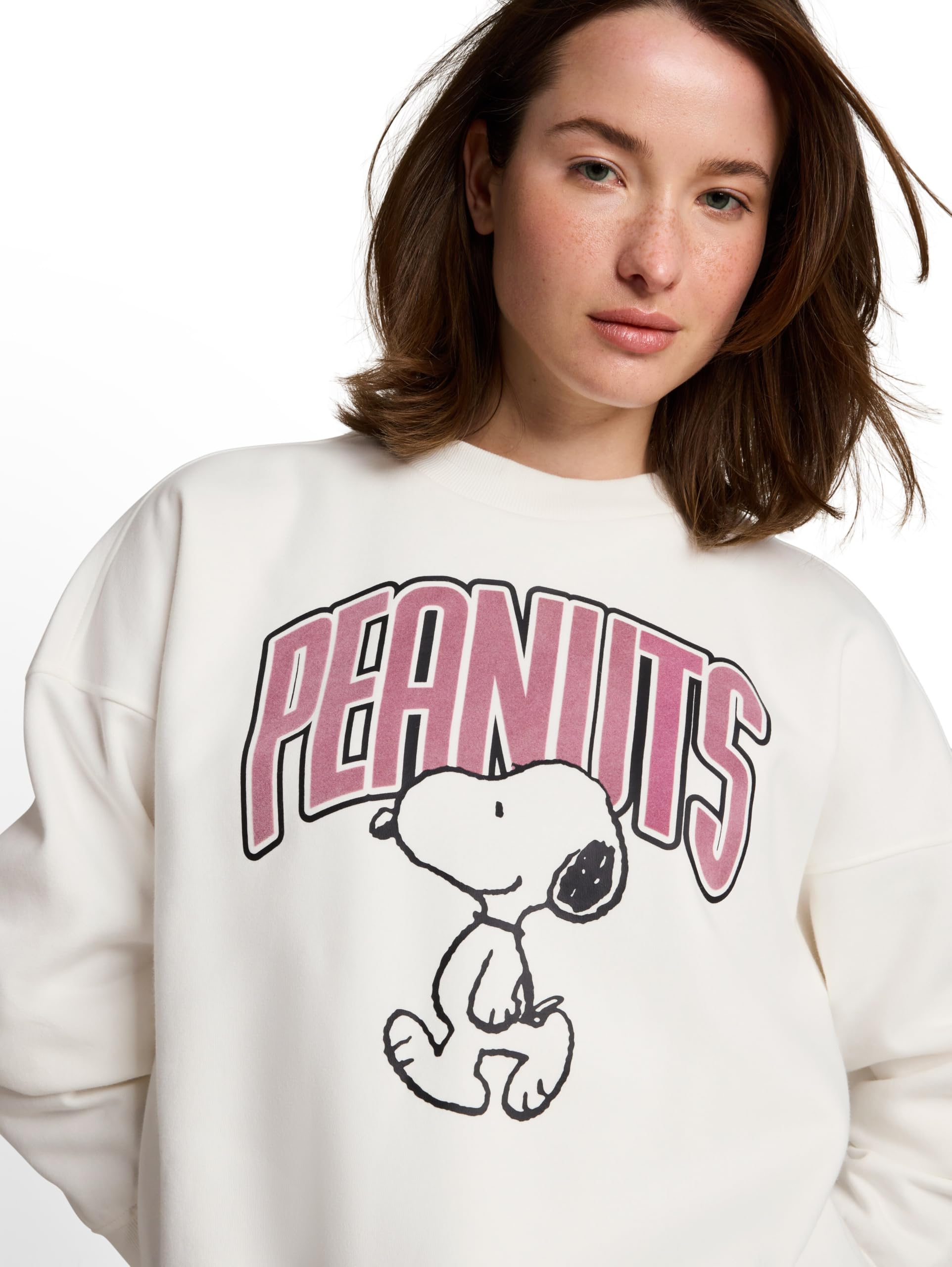 Tom Tailor Damen 1052369 Peanuts-Sweatshirt mit Rundhalsausschnitt (1er Pack)