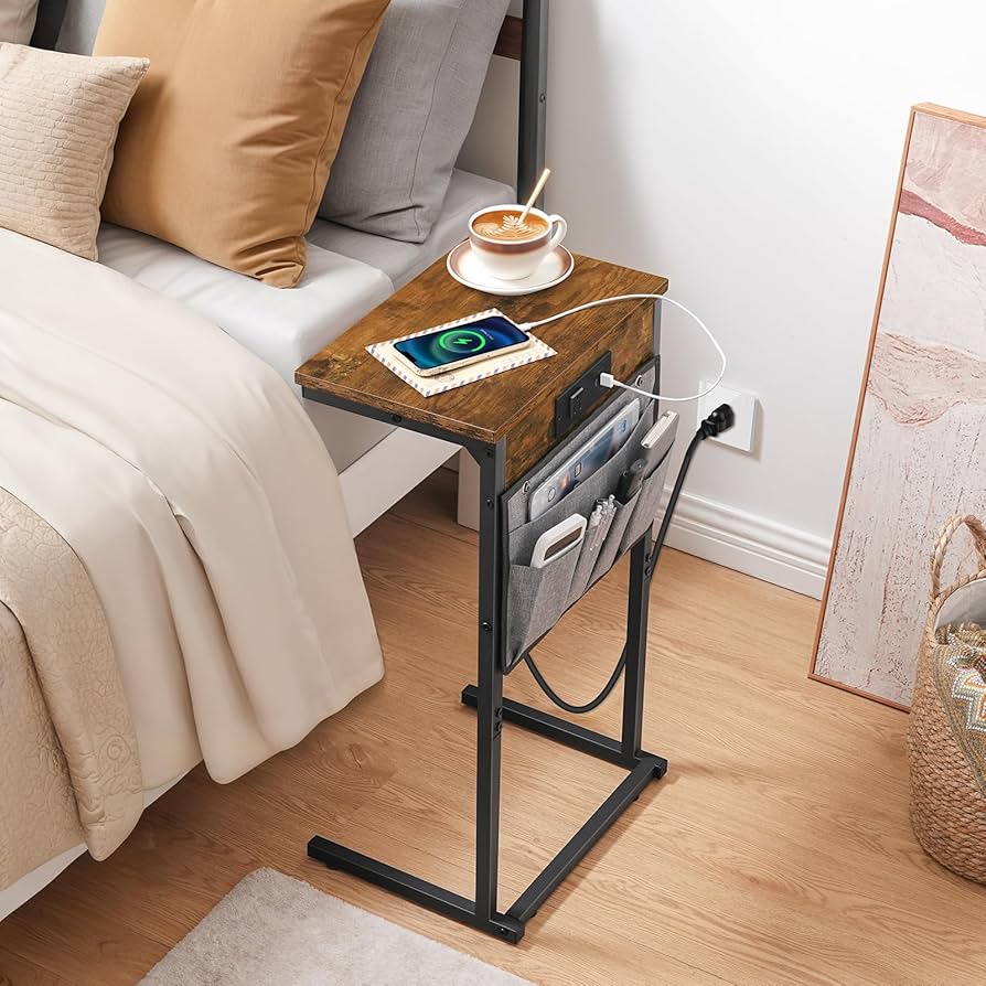 ‼️centerfield ‼️①ACME FURNITURE TROYベンチ Amazon.com: HOOBRO C Shaped End Table with Charging Station
