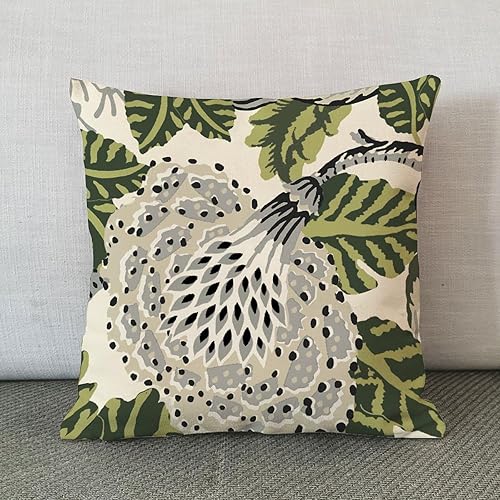 Vista 62 de ArogGeld Chinoiserie - Fundas de almohada escénicas asiáticas, estilo asiático, funda de almohada azul y verde Kelly, funda de cojín para decoración