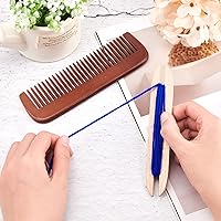 Vista 3 de NBEADS Kit de herramientas de tejido, incluye 1 lanzadera de telares de madera y 1 pieza de accesorios de máquina de telar de peine de madera