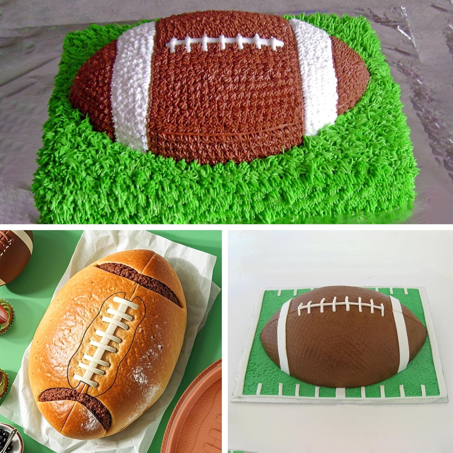 Large Football Cake Pan, 11 Inch Football Shaped Silicone Mold for Baking, 3D Breakable Chocolate Mold for Sports-Themed Party Super Bowl Event Supplies - Image 7