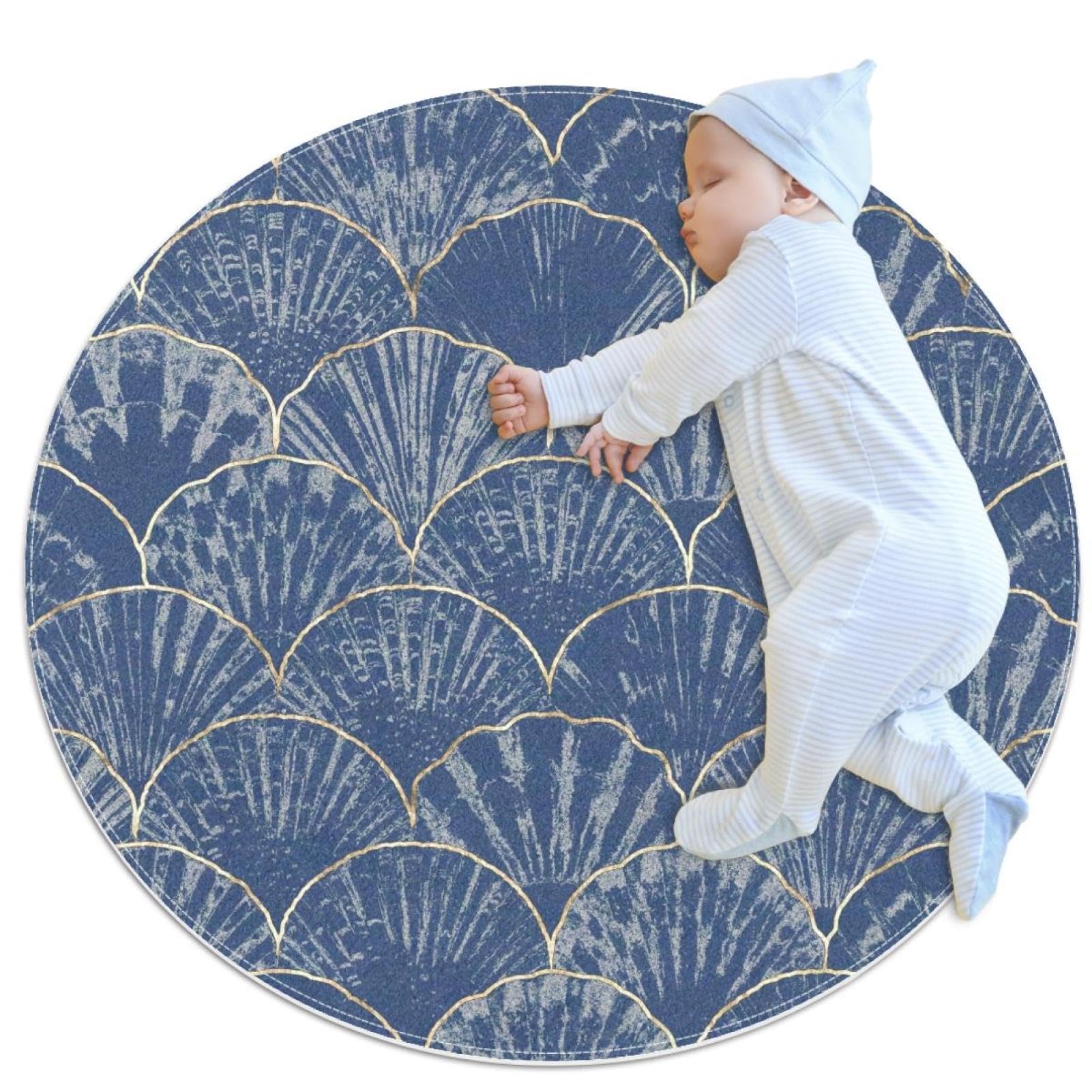 Tapis vague japonaise pour habiller la chambre d'enfant et le salon