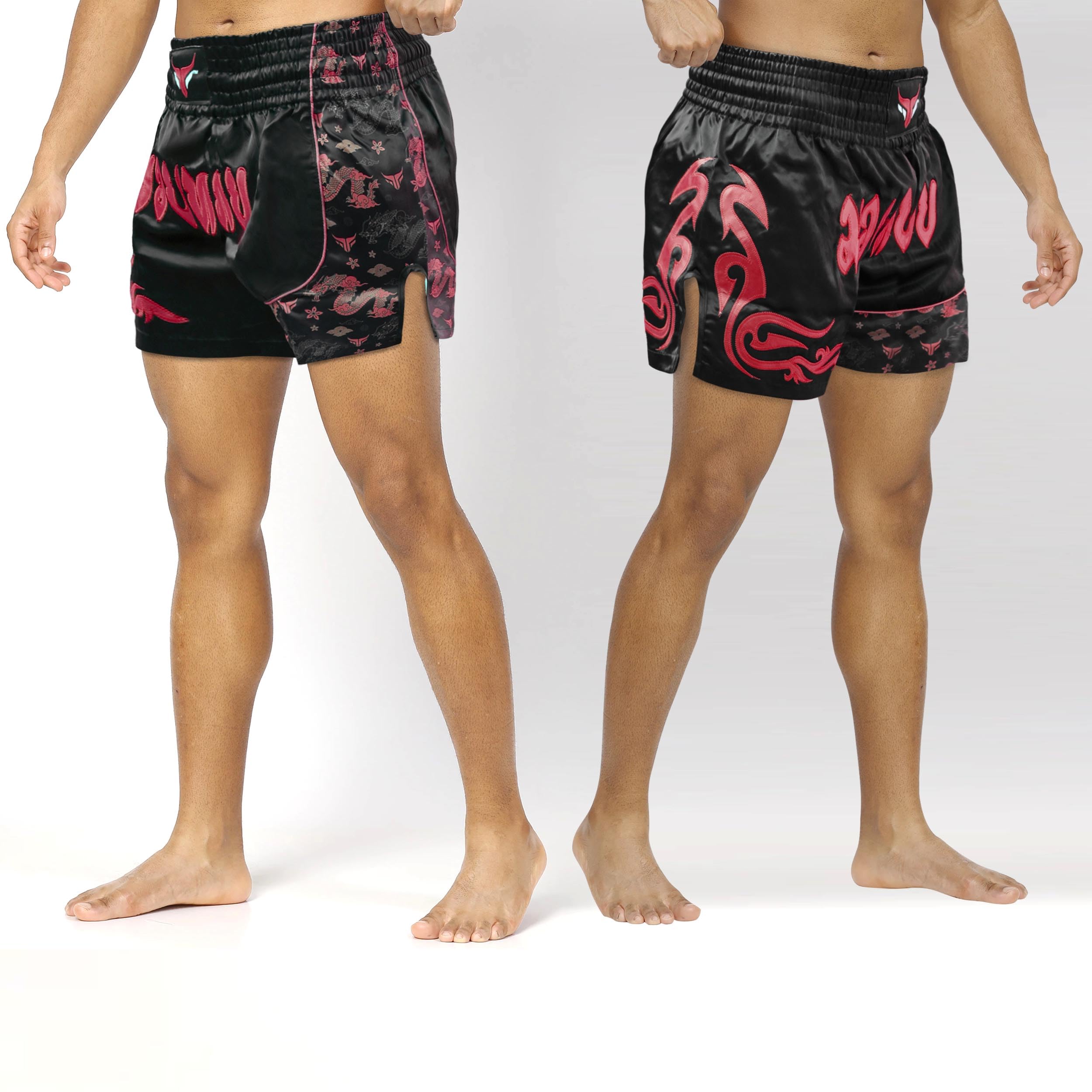 Mytra Fusion Shorts de Kickboxing para Hombre Slim Fit Short Length – Pantalones Cortos Muay Thai para MMA, Grappling, Artes Marciales y Combate en Jaula