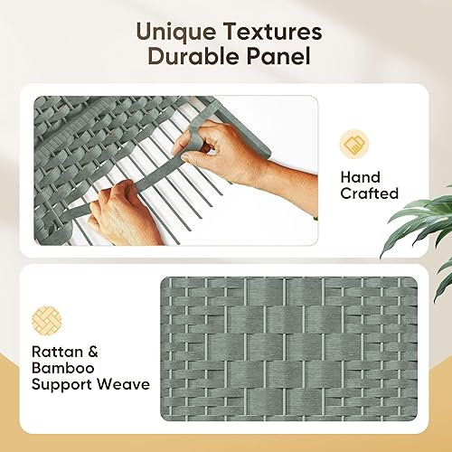 Miniatura 4 de JOSTYLE Divisor de habitación, pantalla de privacidad extra ancha de 6 pies de alto, pantallas de privacidad plegables con separadores de habitación