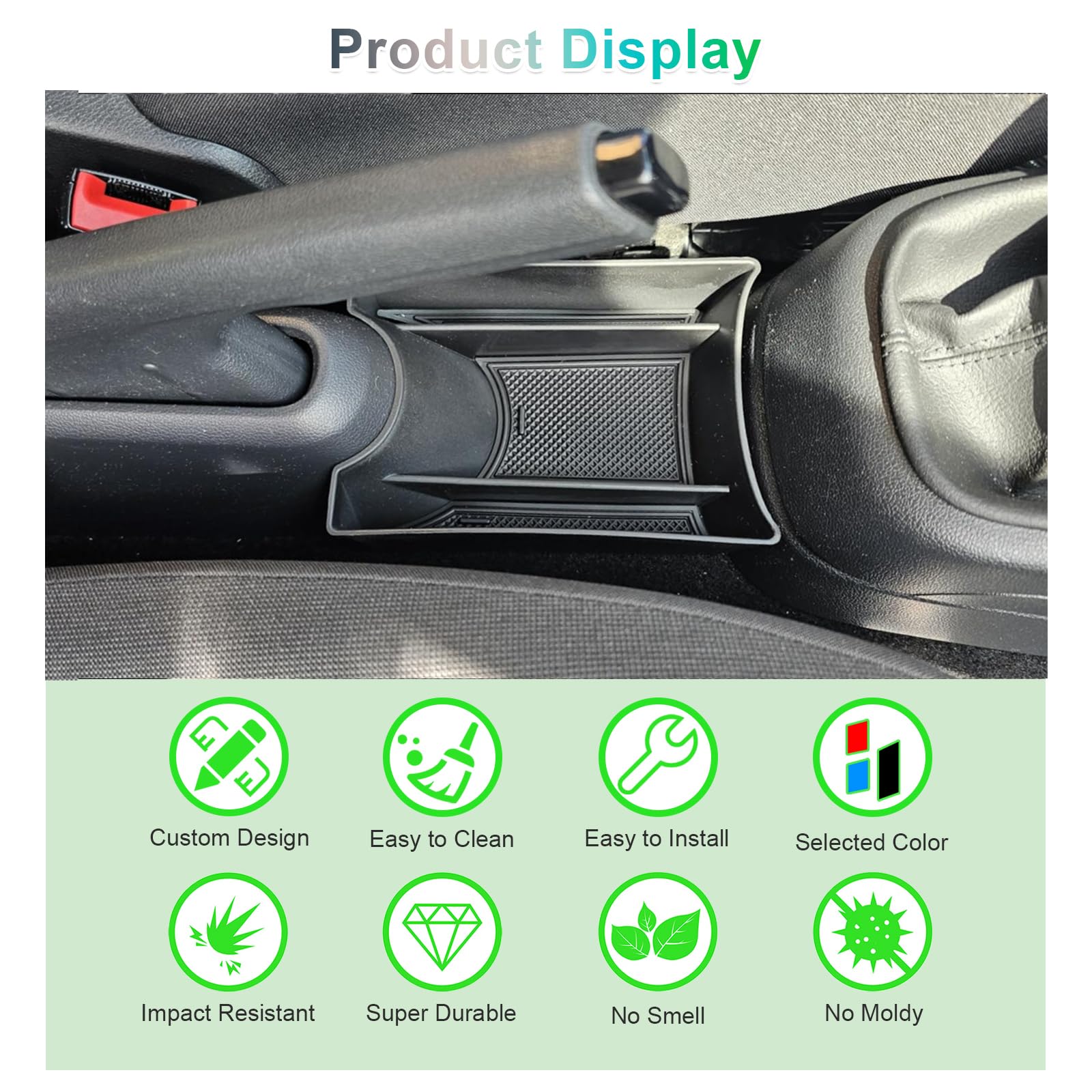 GAFAT VW UP/Seat MII/Skoda Citigo 2013-2023 2024 Antislipmatten, auto middenconsole rubbermatten, bekerhoudermat, opbergdoos antislipmat, deurnaad antislipmatten 9 stuks (Rood