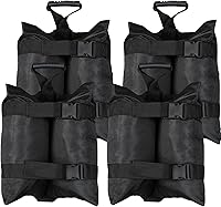 TRINKA 320 LBS Extra Large Canopy Sandbags - Set of 4 Heavy Duty 1680D Oxford Weights for Tents, Umbrellas, Gazebos, Windproof (No Sand)