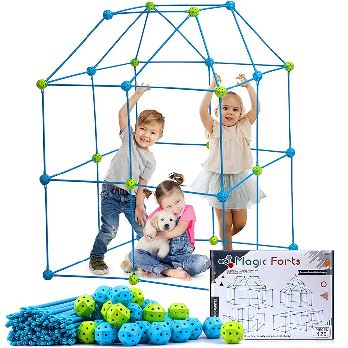 Buy Lujex Kids Fort Building kit 120 Pieces Building Castle Kit Gift
