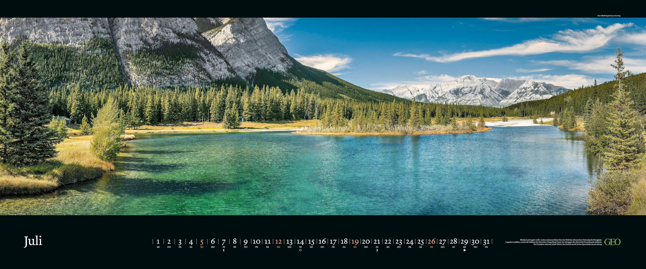 GEO - GEO Panorama: Orte der Stille 2026 – XXL Wandkalender 120x50 cm, Panorama-Kalender mit Naturfotografie, 12 Monatsblätter & Spiralbindung für Natur- und Landschaftsliebhaber