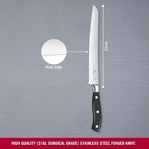 Miniatura 2 de brotmesser, wellenschliff, geschmiedet, en geschenkschachtel