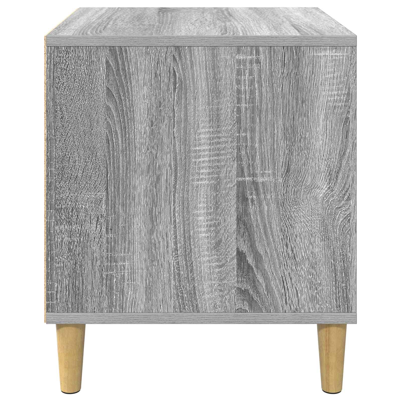 Hundehaus Holzwerkstoff Graues Sonoma 44 x 42 x 49 cm, Hundehütte für Innenbereich Wohnzimmer Schutzhütte als Rückzugsort, passend für Welpe und Haustier