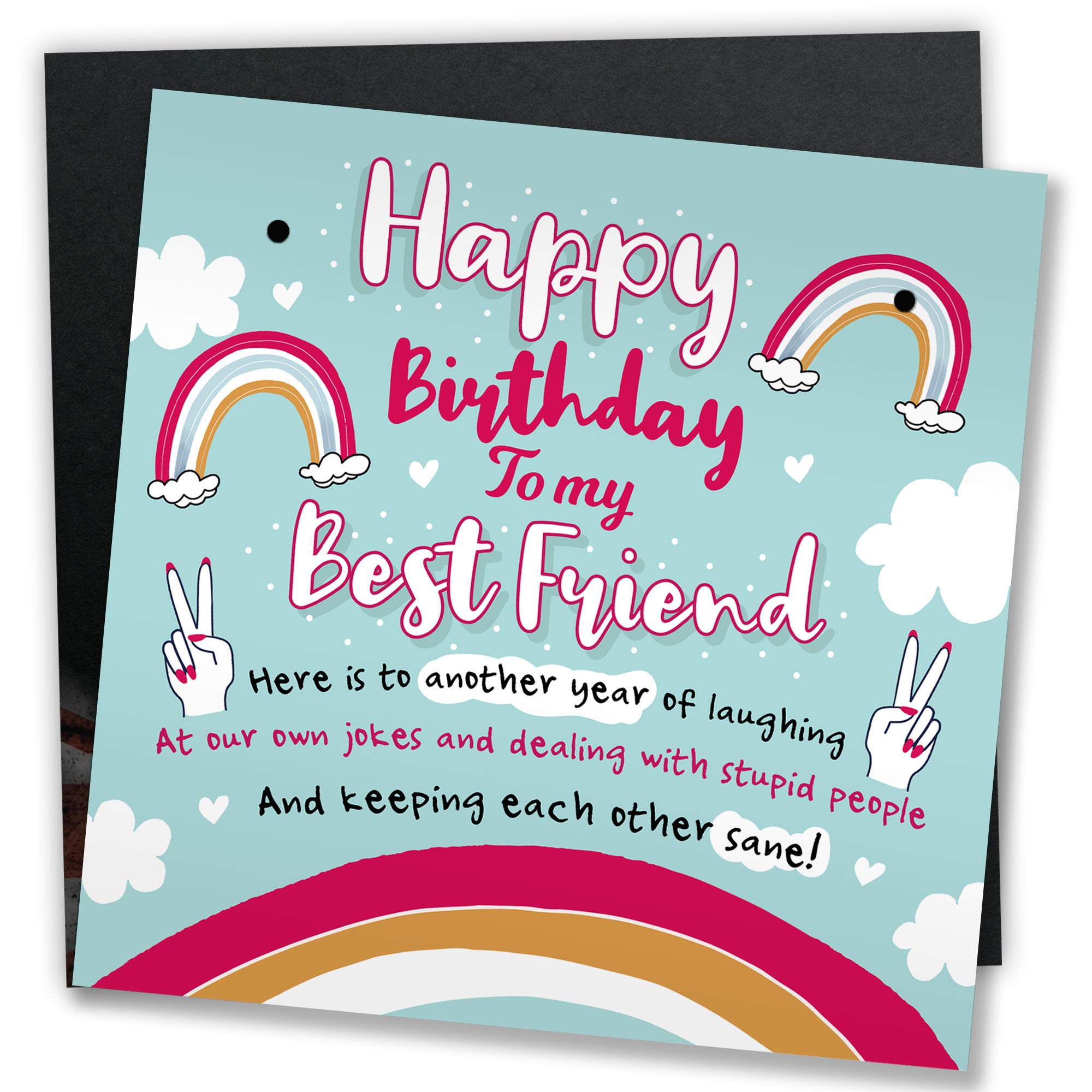 Red Ocean Best Friend Sign Friendship Gift Funny Birthday Card Novelty Birthday Chic Plaque