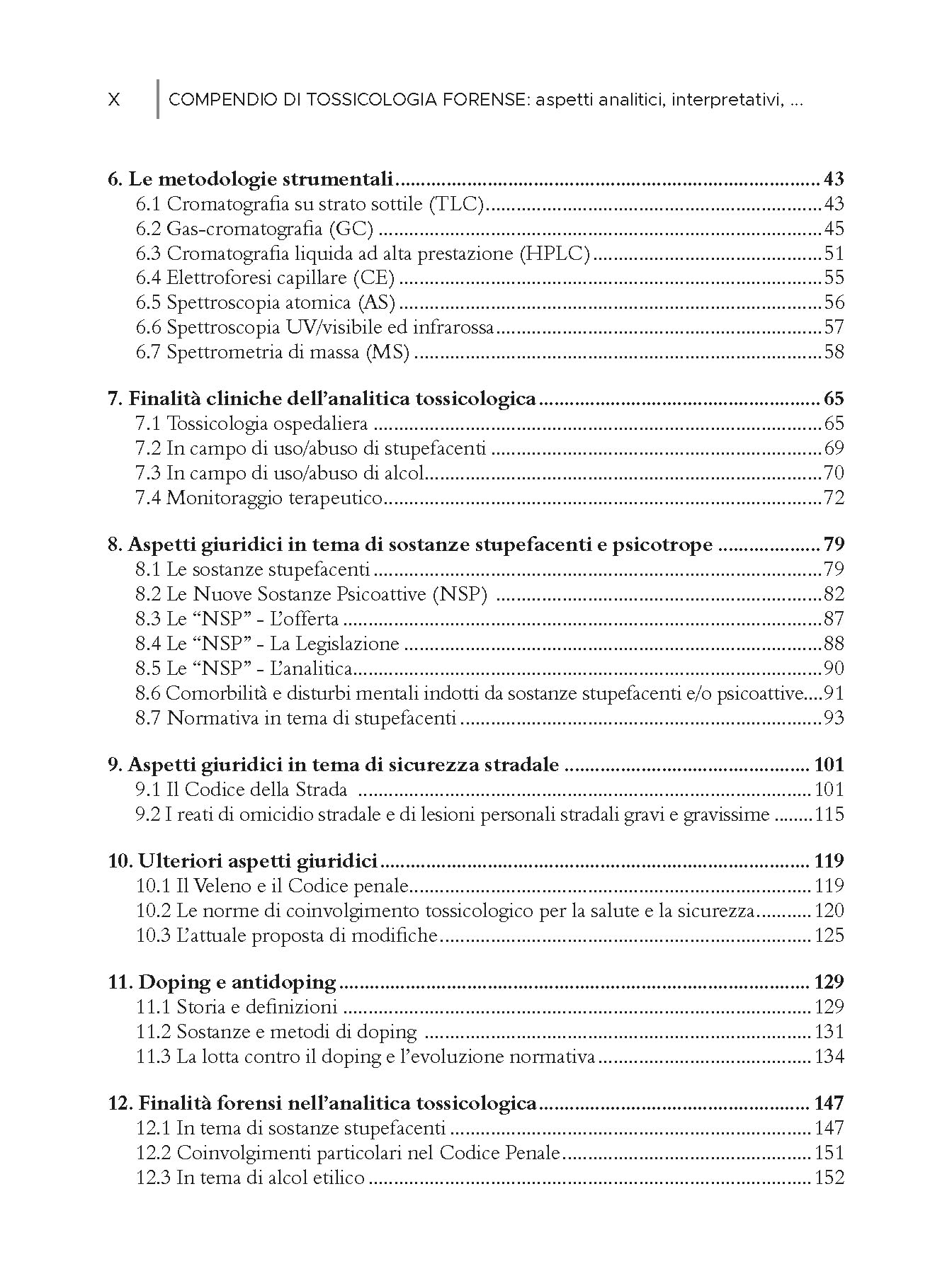 Compendio di tossicologia forense. Aspetti analitici, interpretativi e giuridici