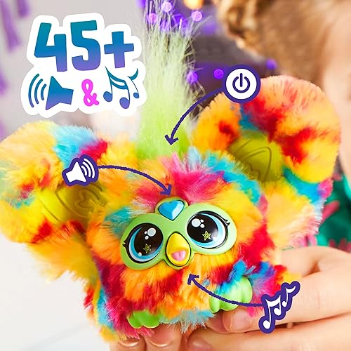Miniatura 3 de Furby Furblets Pix-Elle Mini Friend, más de 45 sonidos, música gamer y frases furbish, juguetes de peluche electrónicos para niñas y niños de 6 años