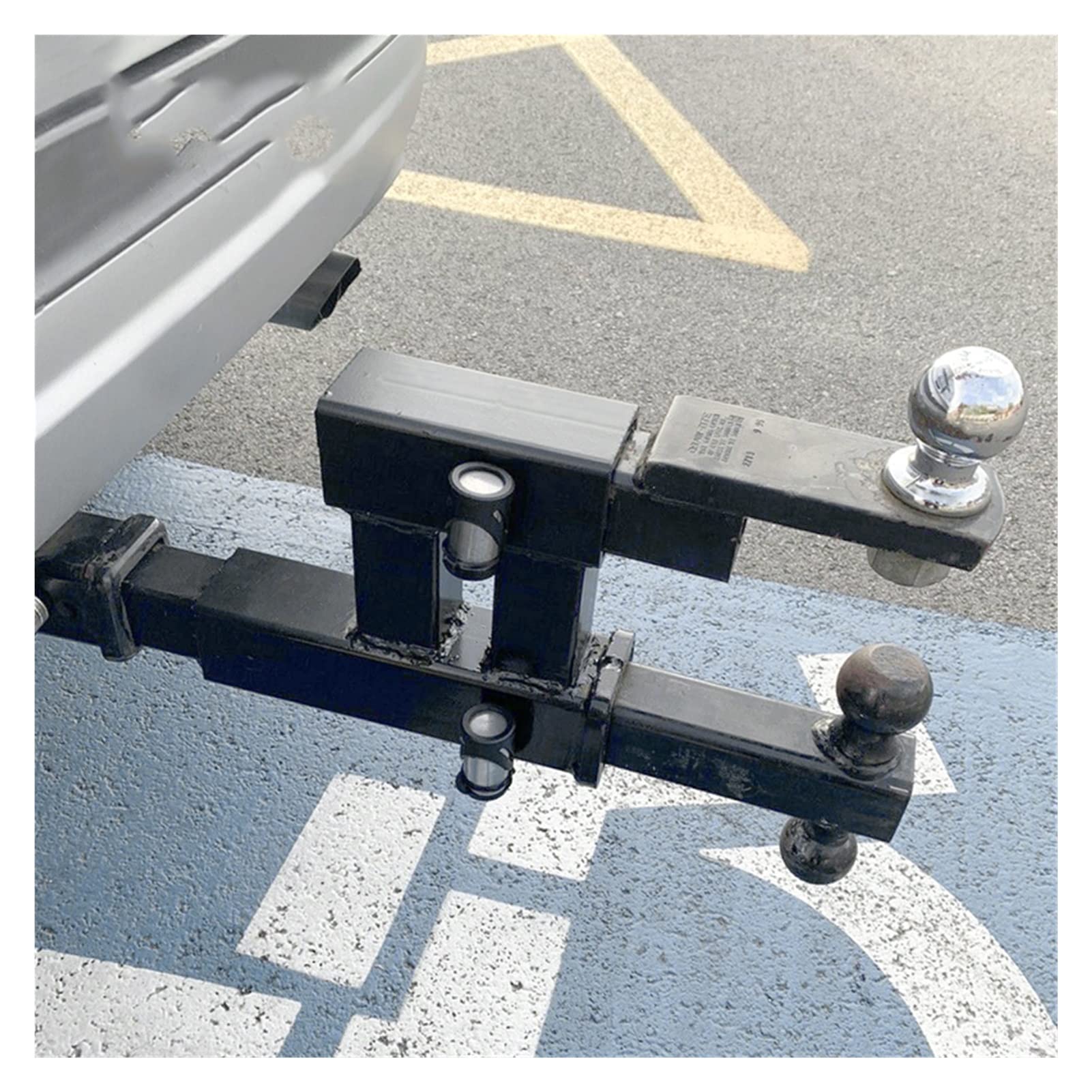Zaczep przyczepy, 2-calowy podwójny ciężarówka przyczepa odbiornik Rise Drop Adapter Extender Double Extension Rv. Części Akcesoria Camper Caravan