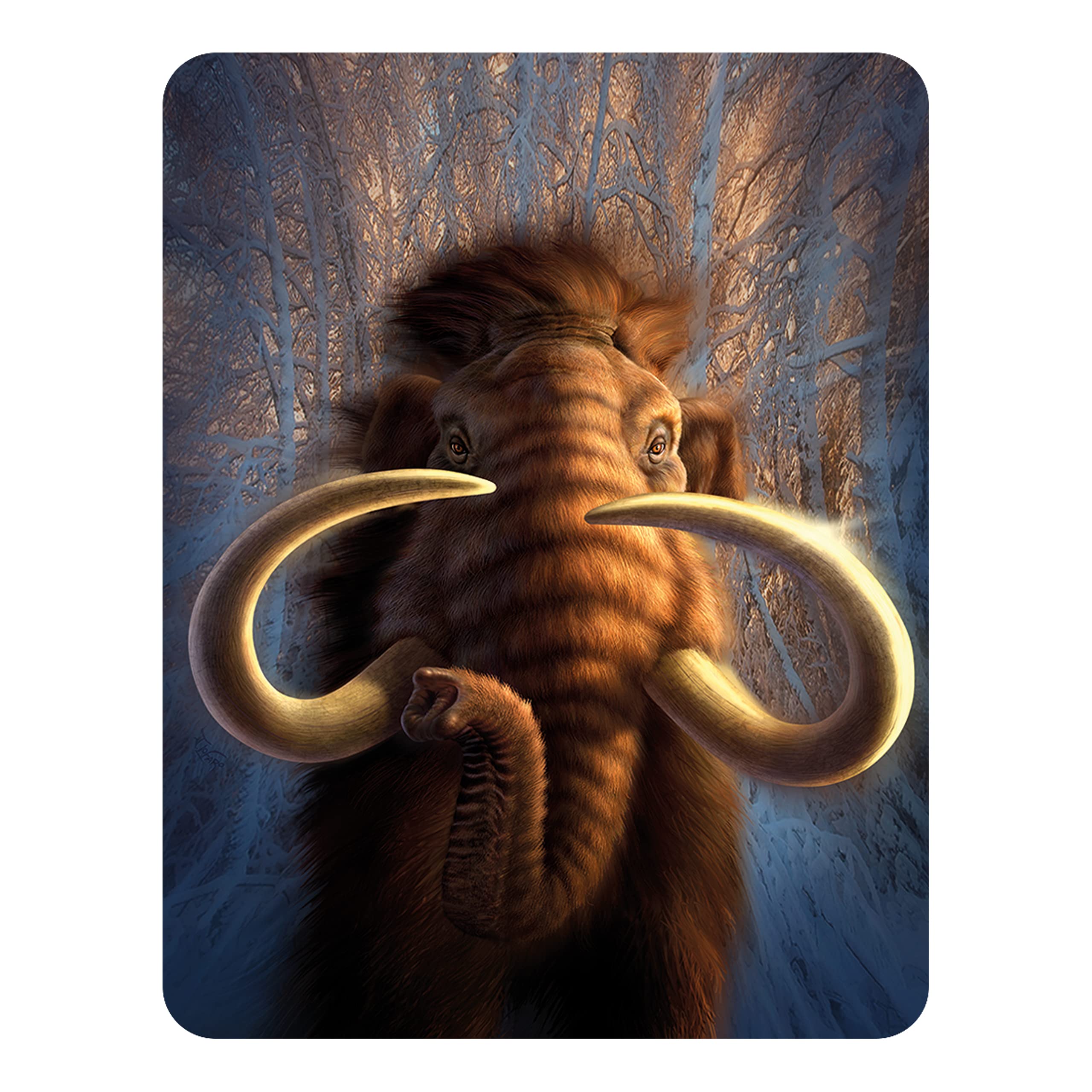 3D LiveLife Magnet - Mammoth from Deluxebase. Lenticular Prehistoric Animal Fridge Magnet. Decorative 3D Mammoth Flat Magnets. Cute Small Magnets for Fridge, Dishwasher and Whiteboard.