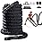 Brobantle Battle Rope 1 Inch Diameter,30FT Exercise Workout Ropes for Home Gym Heavy Weighted Training Rope for Working Out