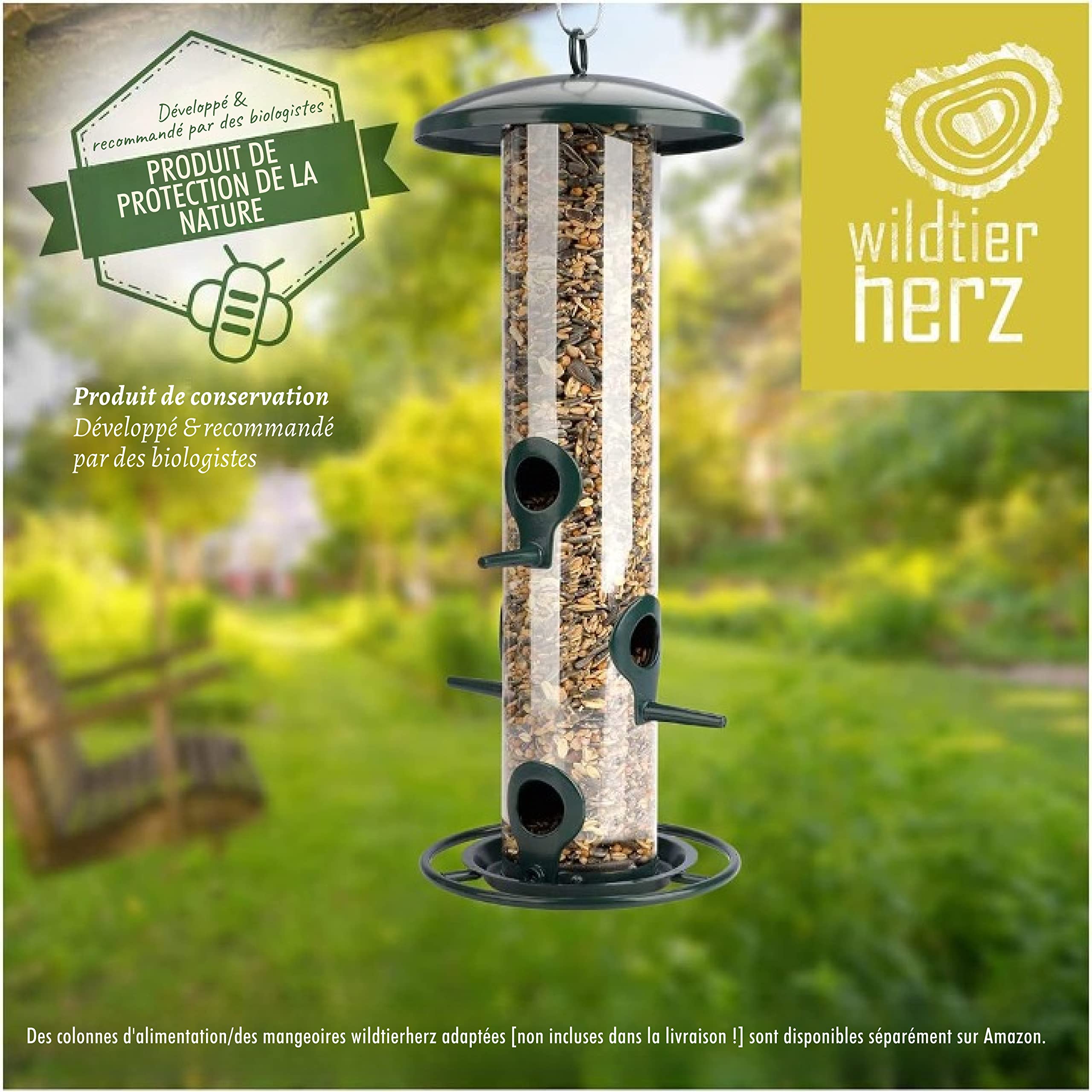 Rêve d'Oiseau - Graines pour Oiseaux Sauvages sans Blé, Nourriture Vivaces Extérieur (2,5kg)