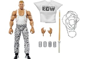 WWE Elite Collection: The Sandman Action Figure with Dynamic Posing Options