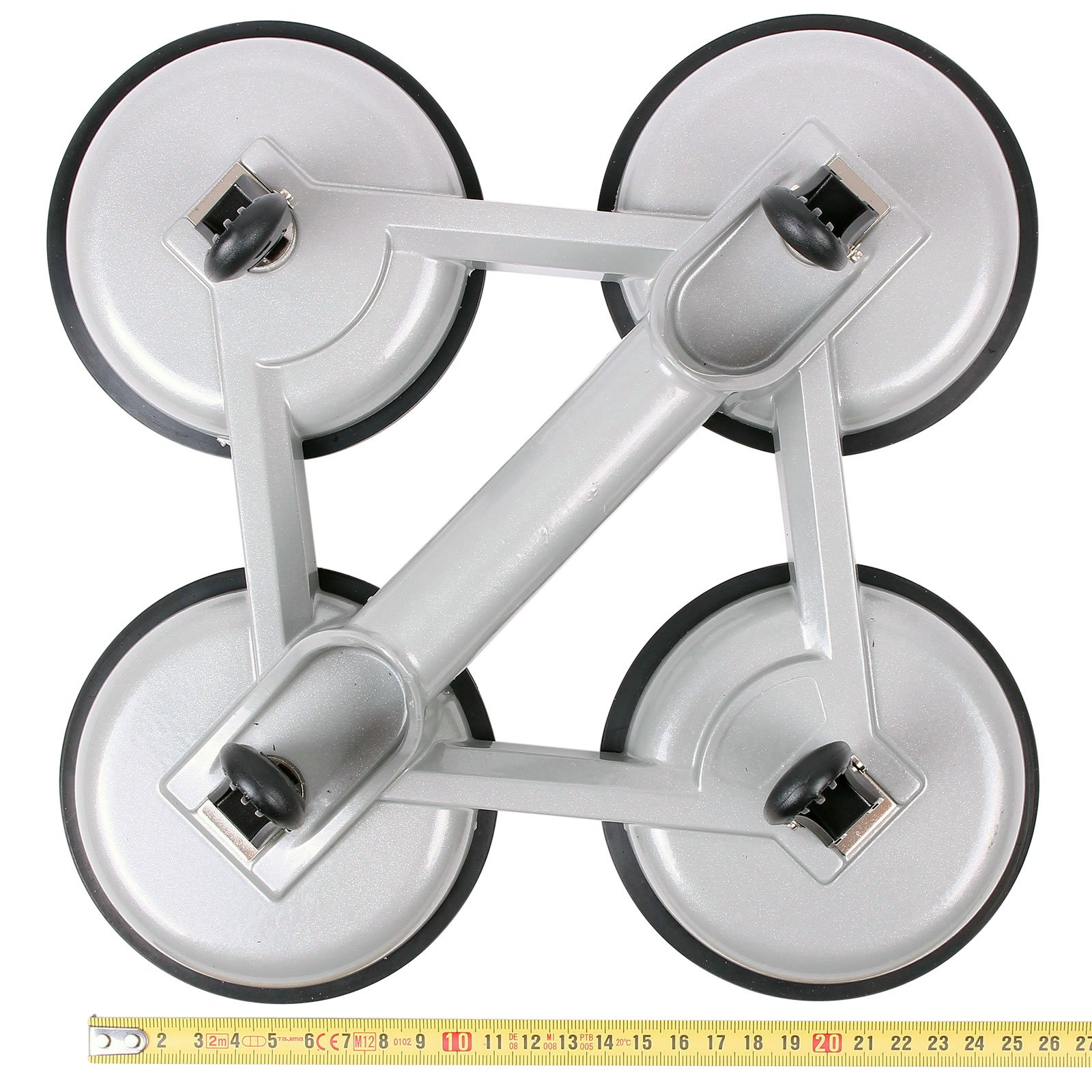 Podnośnik aluminiowy z 4 przyssawkami, nośność do 180 kg