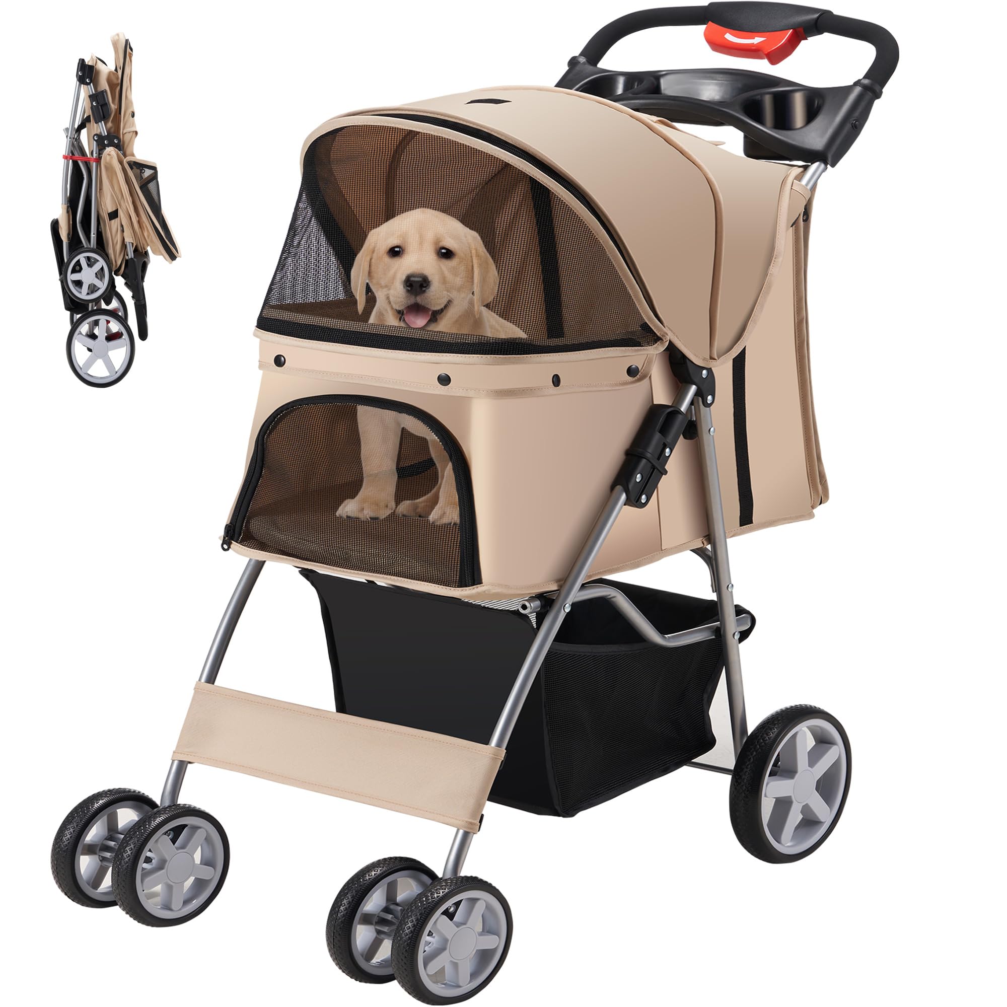 Dog Strollers For Small Dogs Magshion Compact Pet Stroller For
