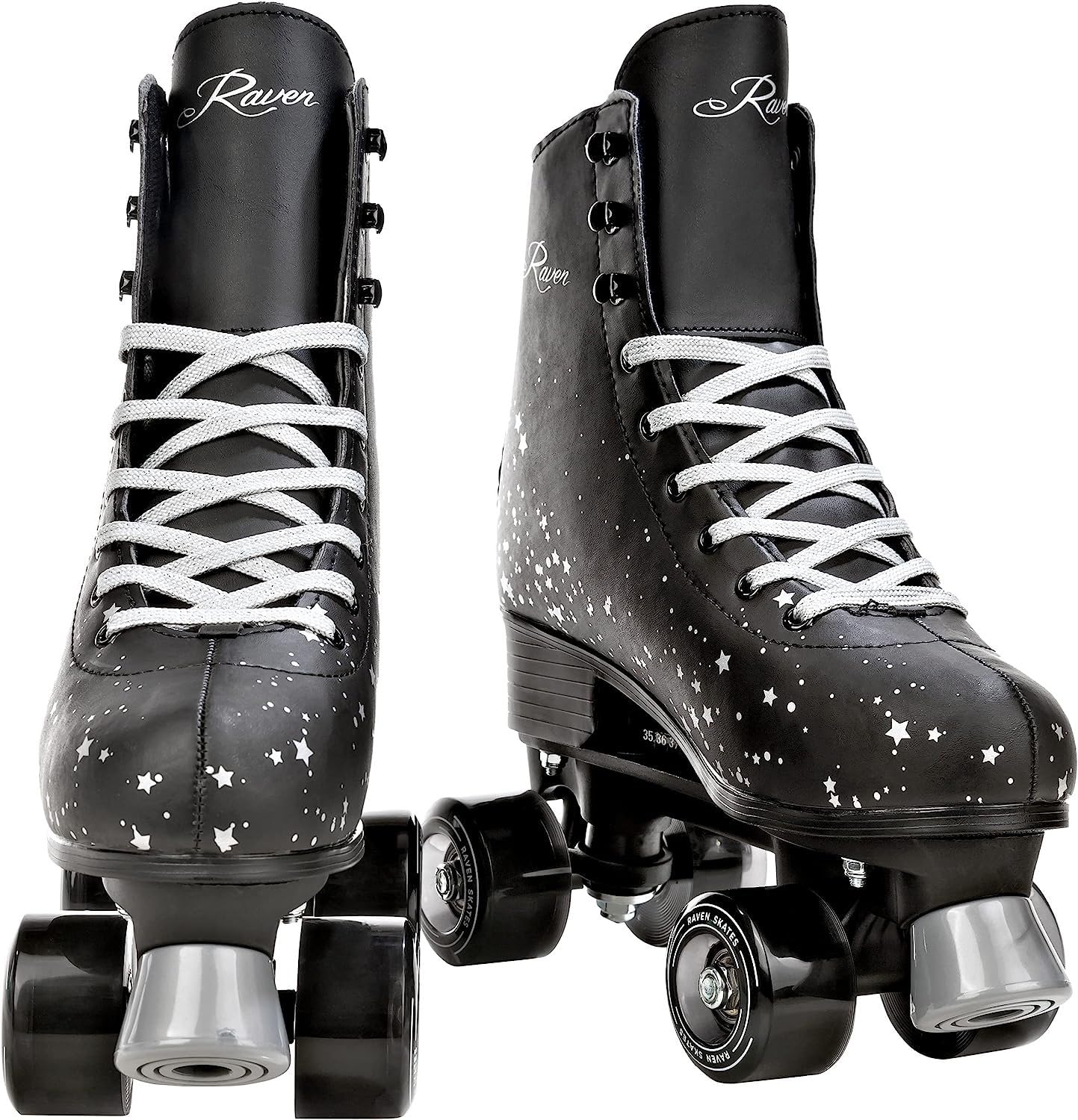 Patins a roulettes Noa du 31 au 34 Adulte Enfant Noir Mixte Taille Ajustable Femme Fille Roller Quad